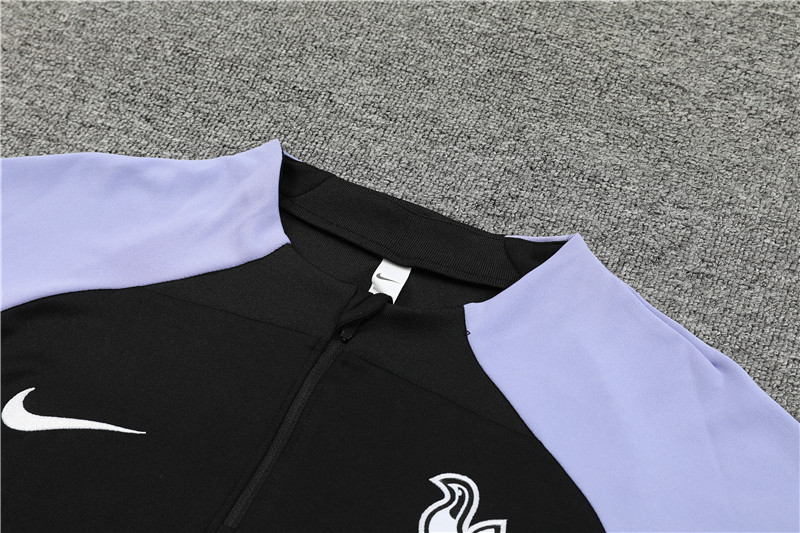 Tottenham Hotspur 23-24 Long Sleeve Training Set -Black - UnitedFutballJersey