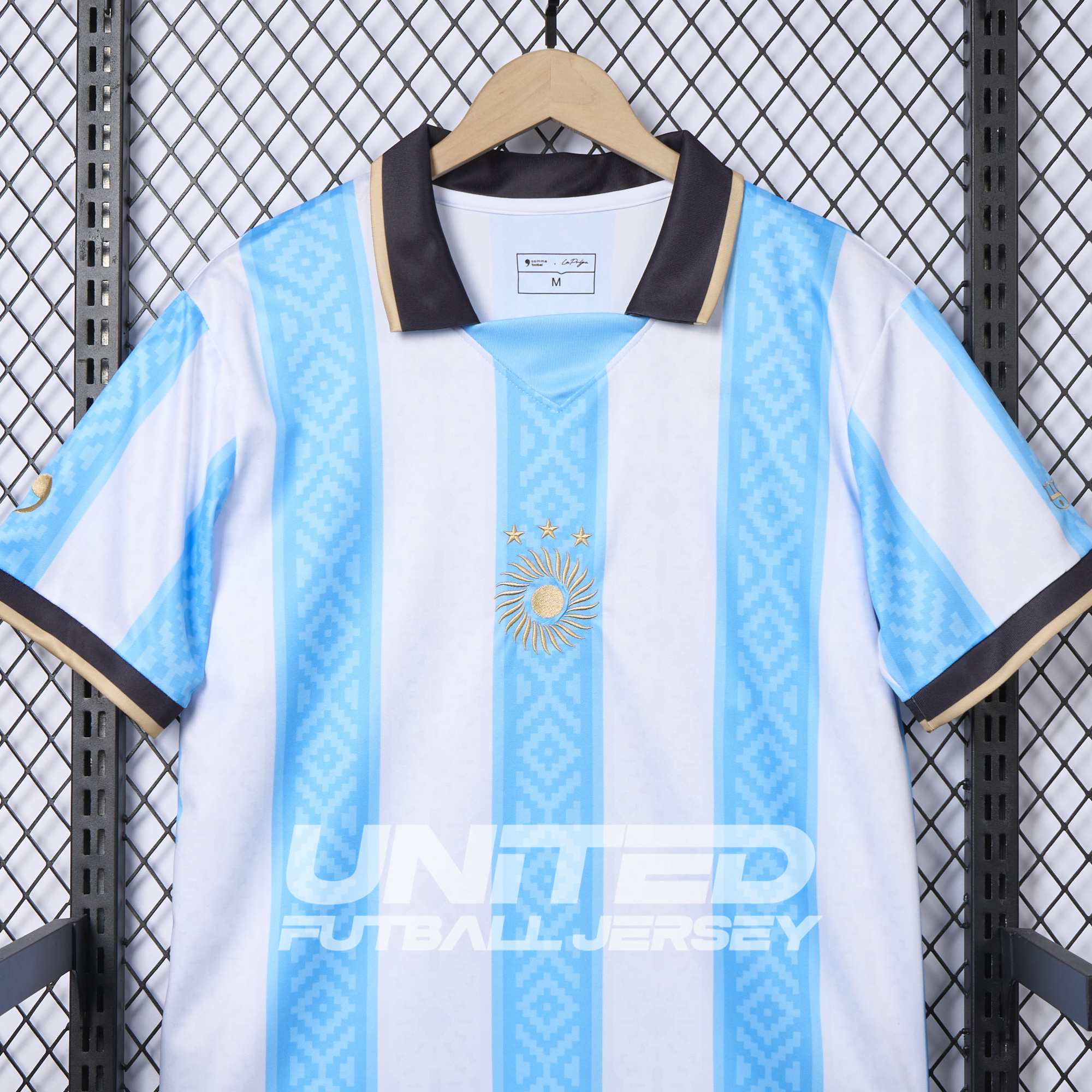 Argentina 2024-25 COMMA Messi Jersey - Fans Version - UnitedFutballJersey