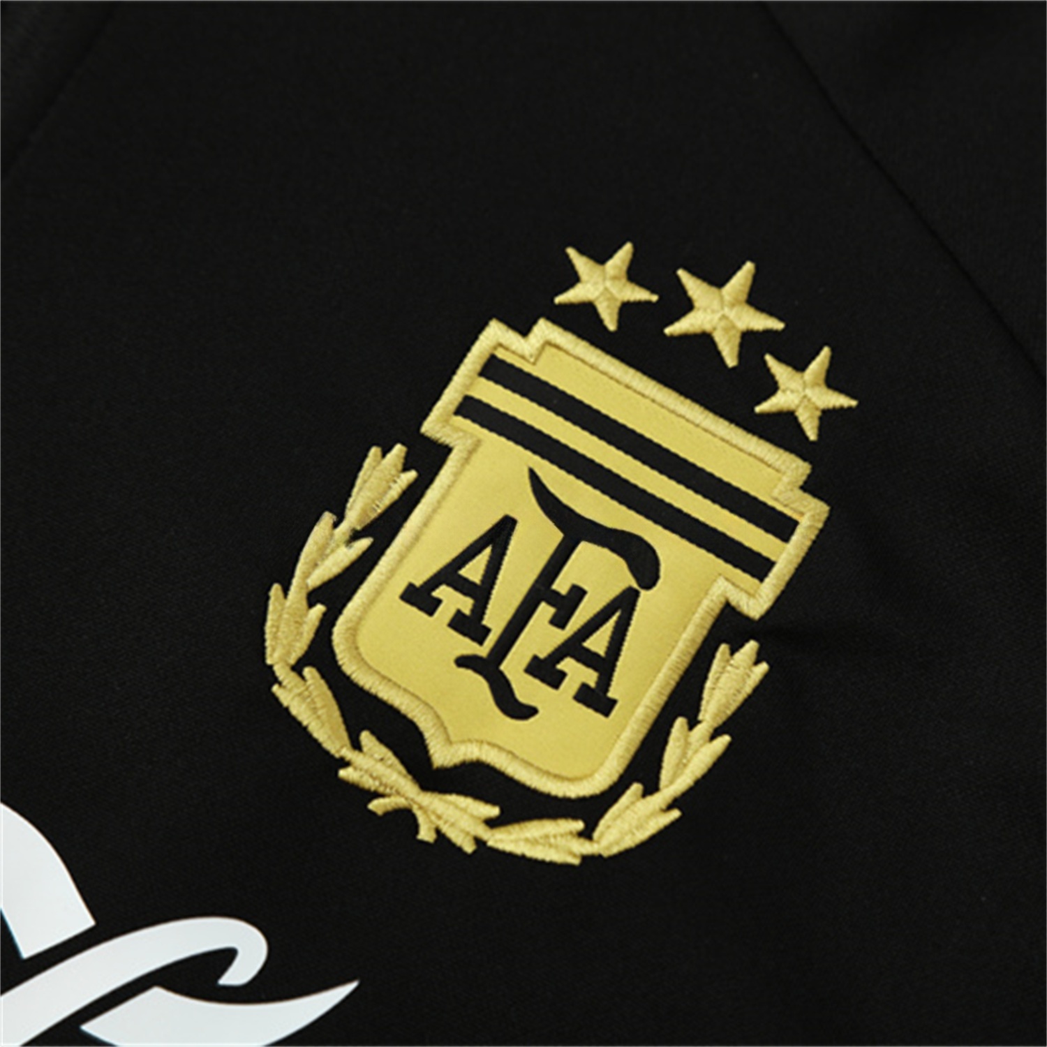 Argentina 25-26 Long Sleeves Training Set - Black Top & Black Pants - UnitedFutballJersey
