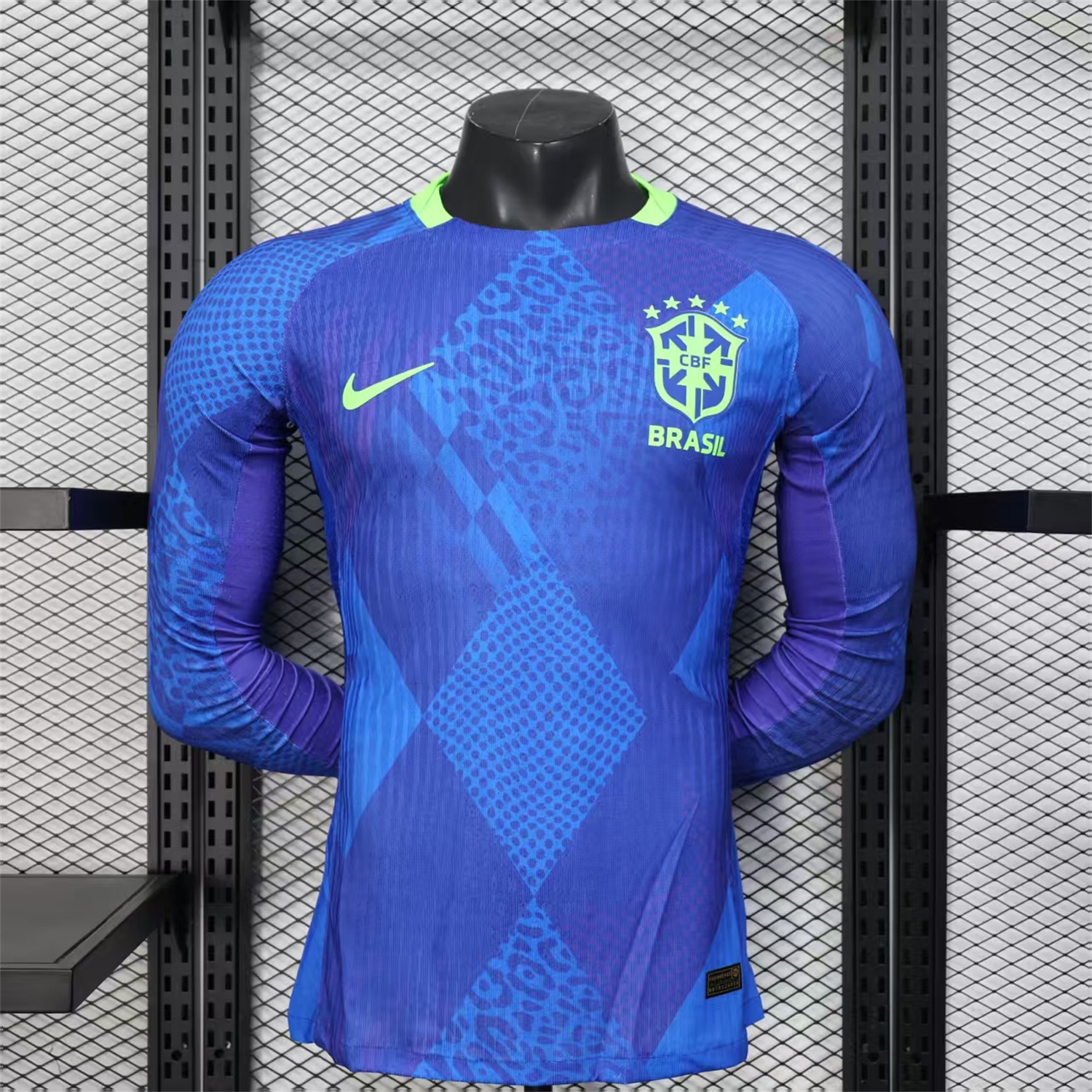 Brazil 2025 Women's Team Away Long Sleeves Jersey - Men's Player Version - UnitedFutballJersey