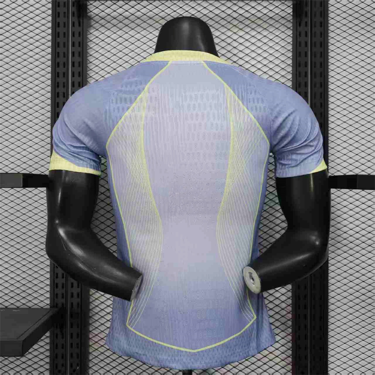 Barcelona 25-26 T90 Blue and White Gradient and Yellow Lines Special Jersey - Player Version - UnitedFutballJersey
