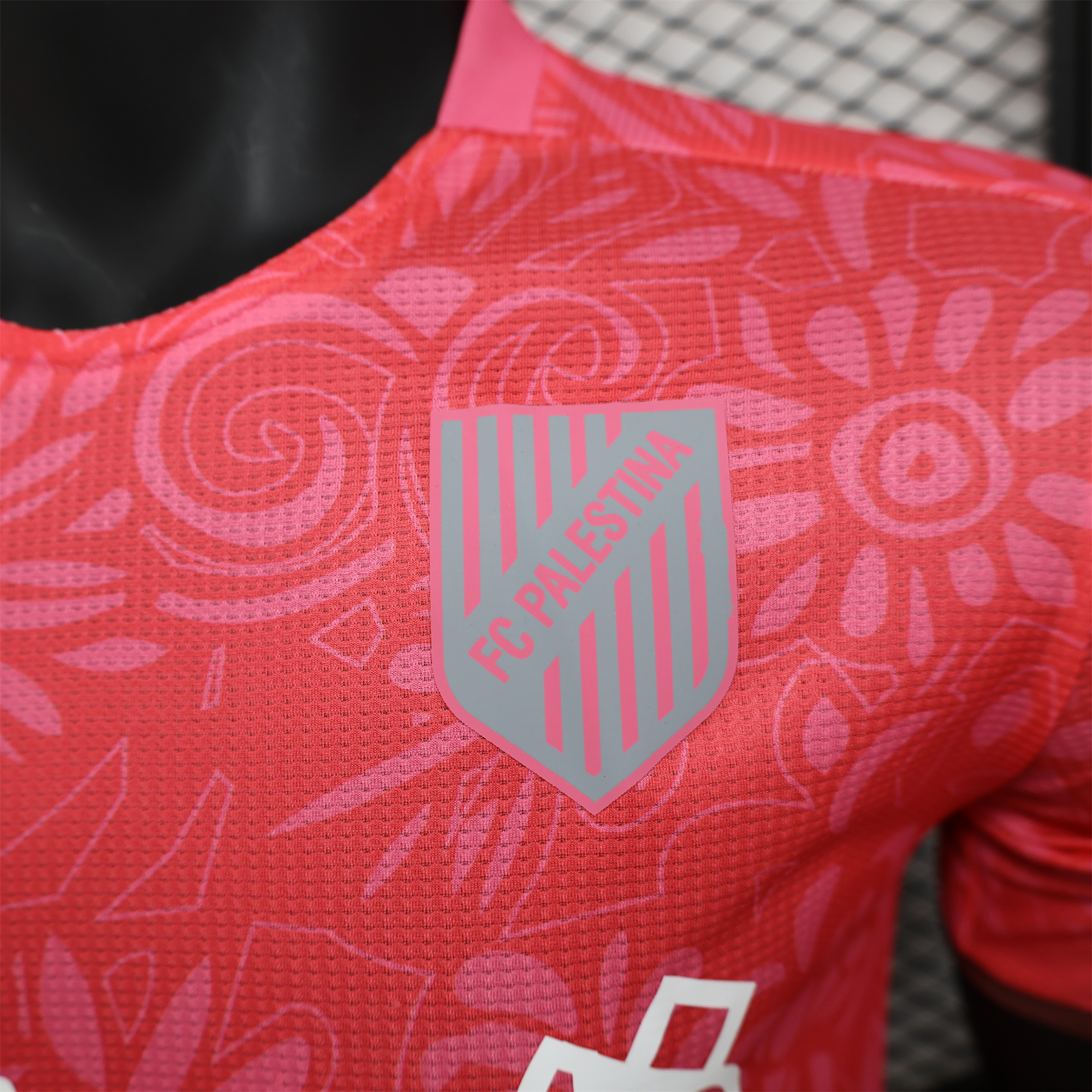 FC Palestina 24-25 Pink Flowers Jersey - Player Version - UnitedFutballJersey