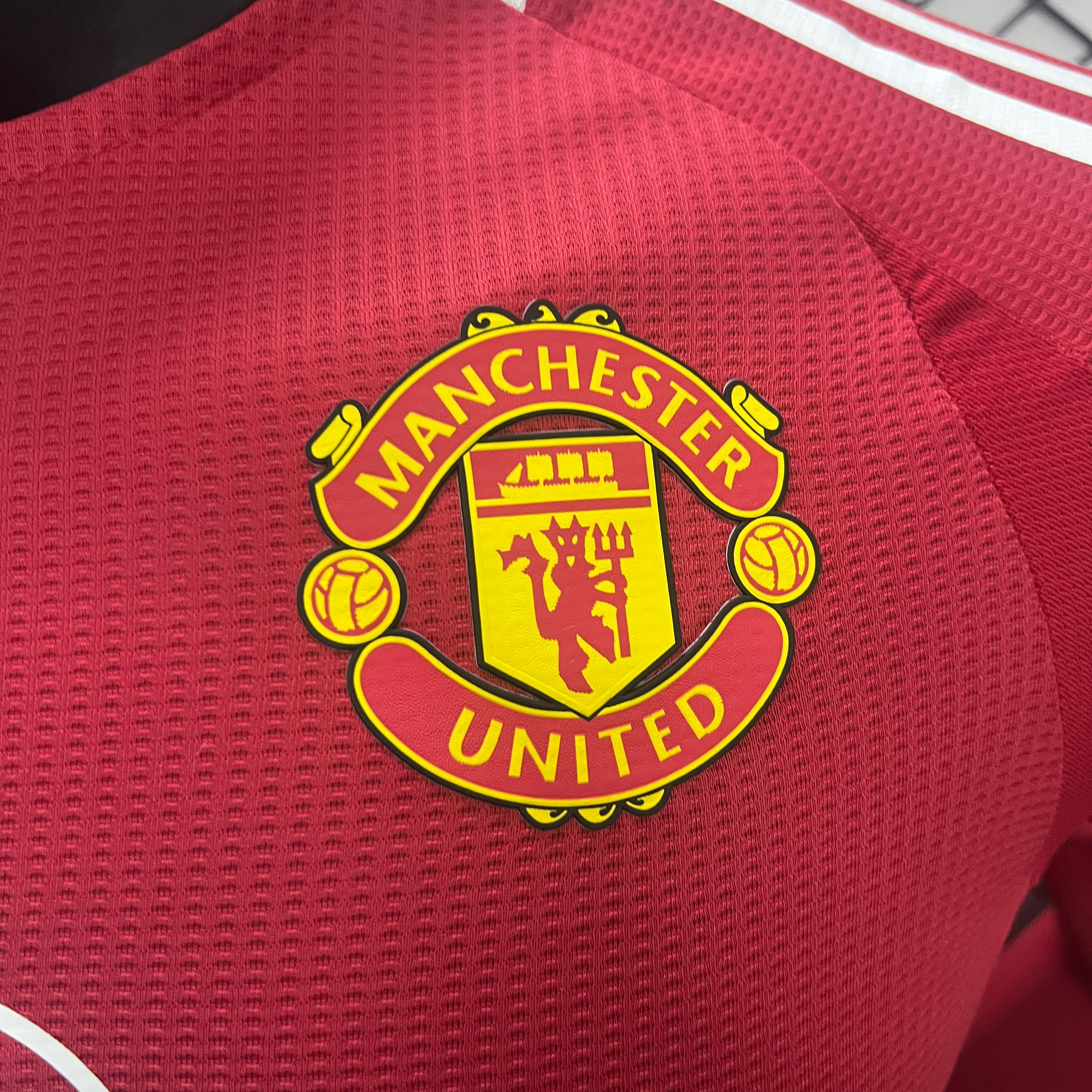 Manchester United 24-25 Home Long Sleeve Jersey - Player Version - UnitedFutballJersey