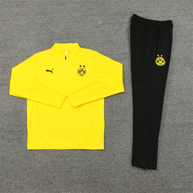 Dortmund 24-25 Long Sleeve Training Set - Yellow - UnitedFutballJersey