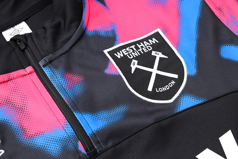 West Ham United 23-24 Long Sleeve Training Set -Black - UnitedFutballJersey