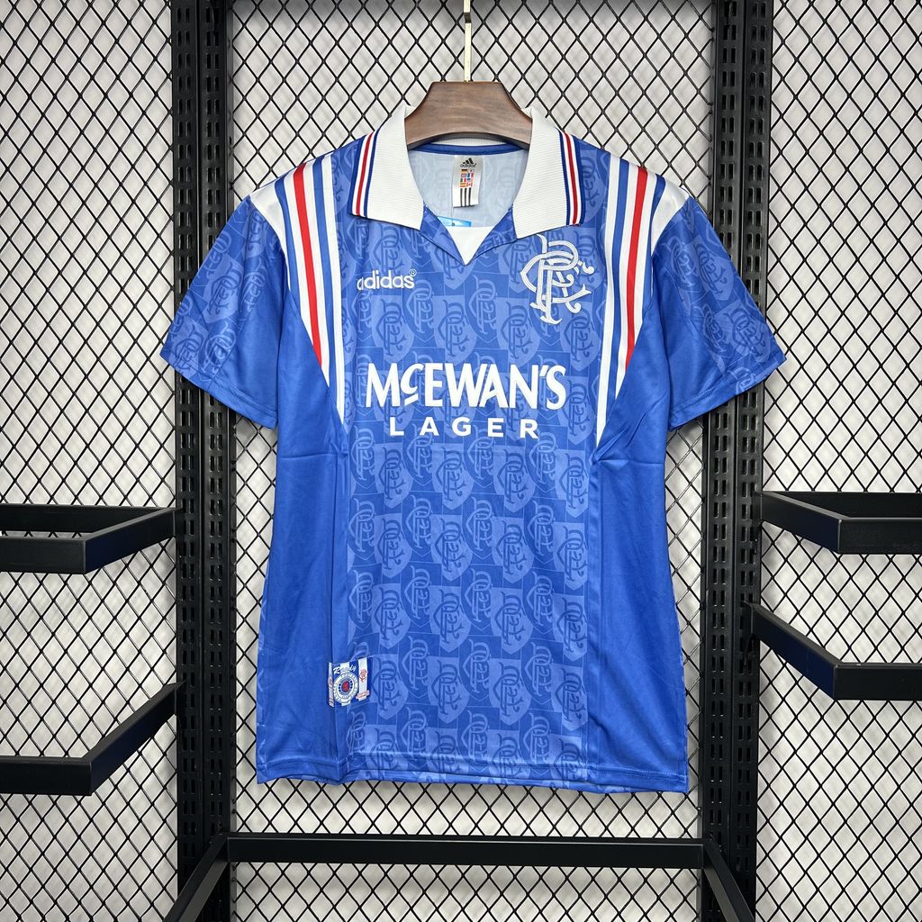 Retro Glasgow Rangers 1996-97 Home Stadium Jersey - UnitedFutballJersey