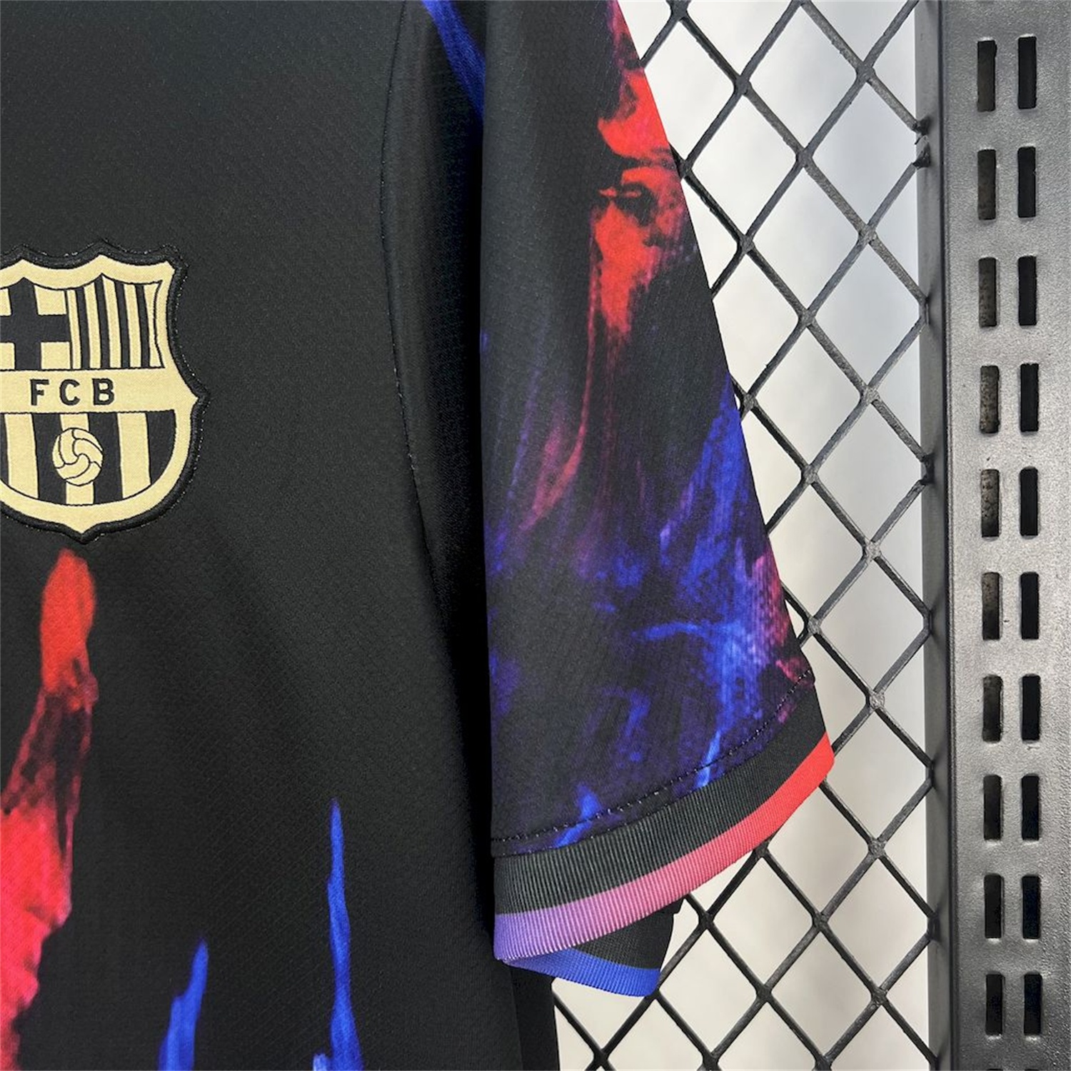 Barcelona 25-26 Red & Blue Palm Black Jersey - Fans Version - UnitedFutballJersey