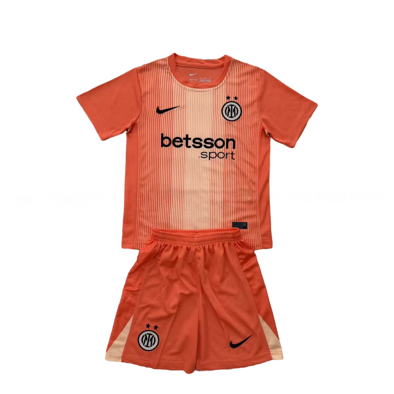Inter Milan 25-26 Orange Goalkeeper Men's Adult Jersey Set - Fans Version - UnitedFutballJersey