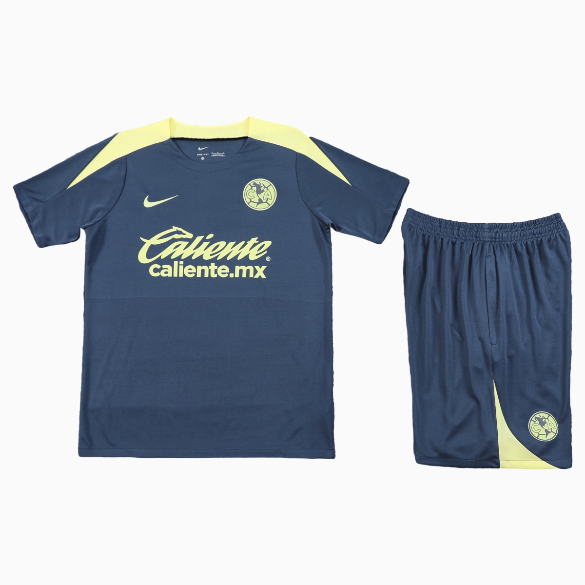 Club América 24-25 Short-Sleeve Training Set - Grey Top & Shorts - UnitedFutballJersey