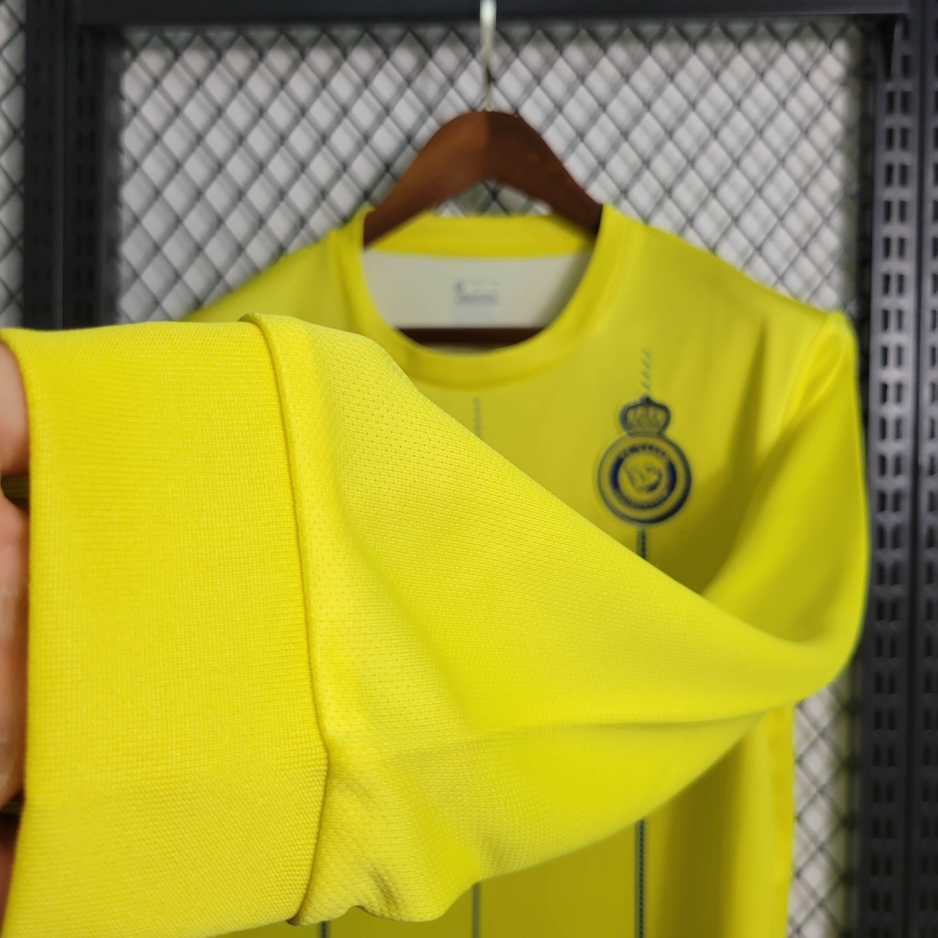 Al Nassr Riyadh Victory 23-24 Home Long Sleeve Jersey - Fans Version - UnitedFutballJersey