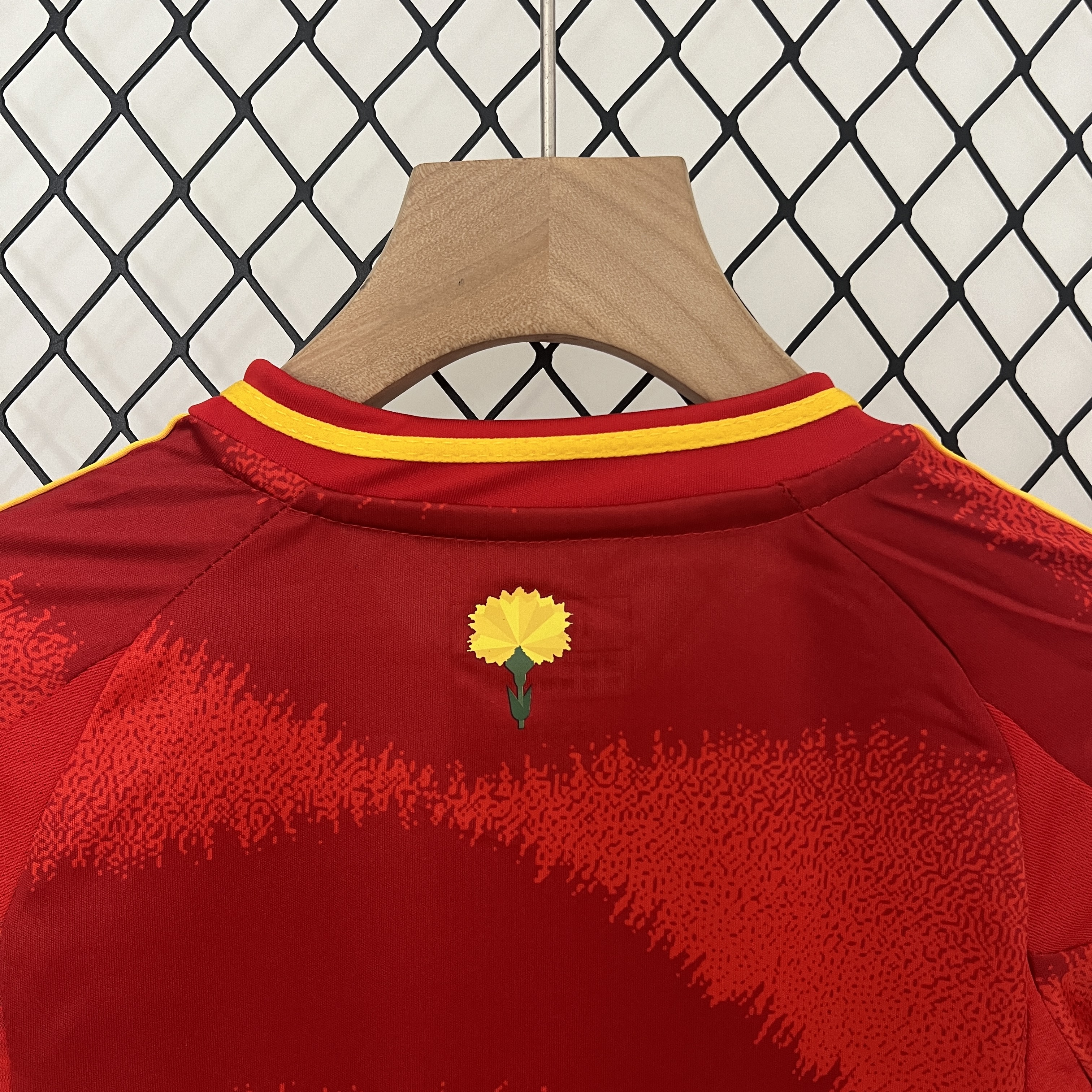 Spain 2024 Home Stadium Kids Kit - UnitedFutballJersey