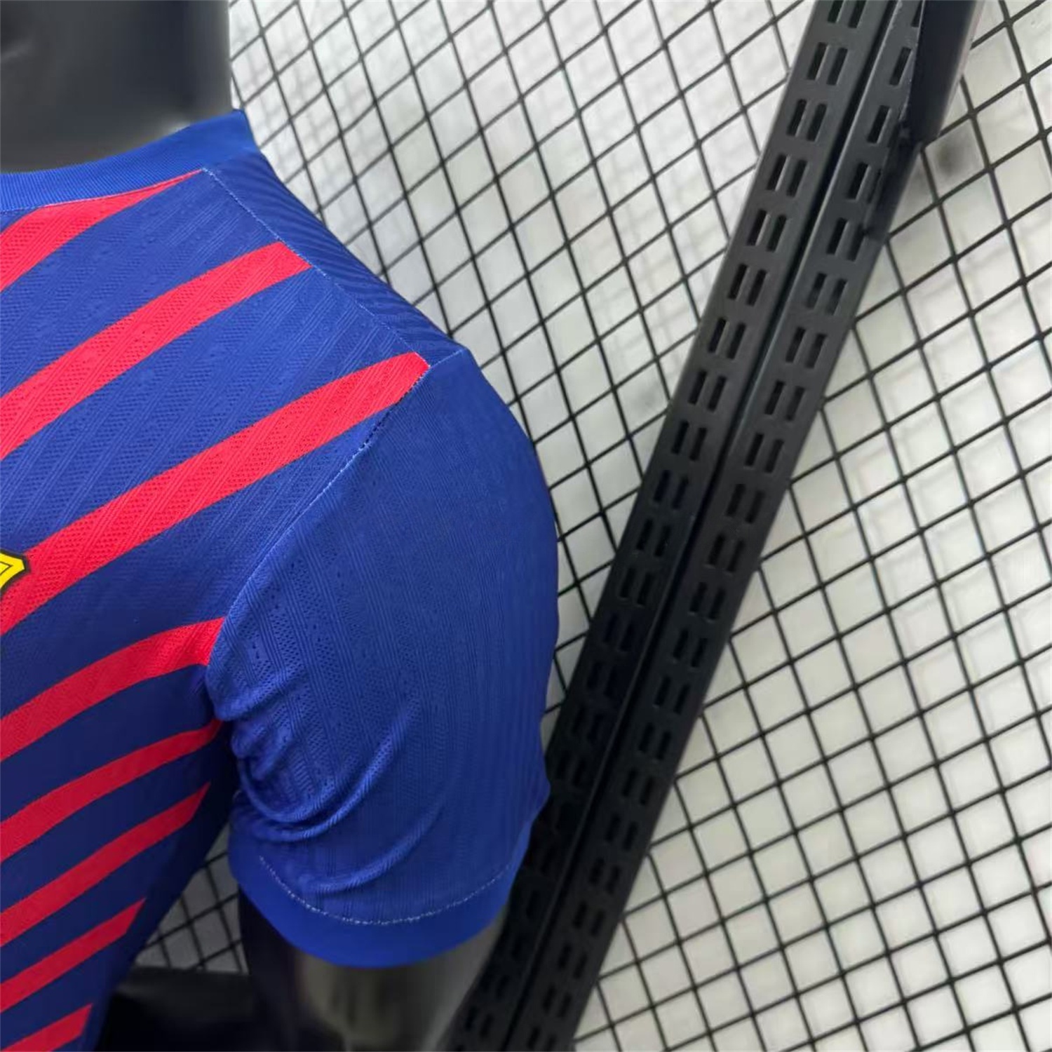 B.A.R.S.A 25-26 One Piece Red Silhouette Special Blue Jersey - Player Version - UnitedFutballJersey