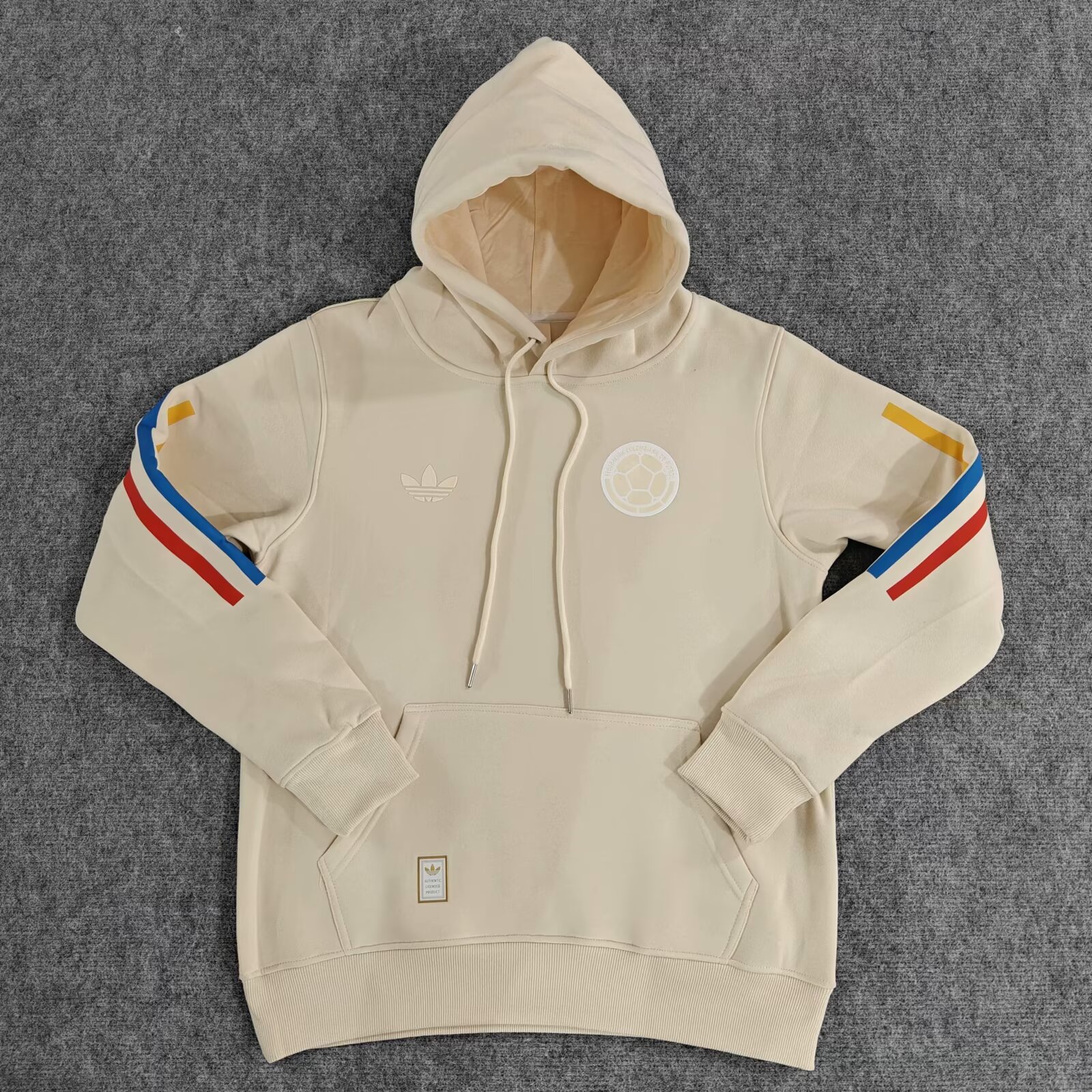 Colombia 2024 100th Anniversary Hooded - Beige - UnitedFutballJersey