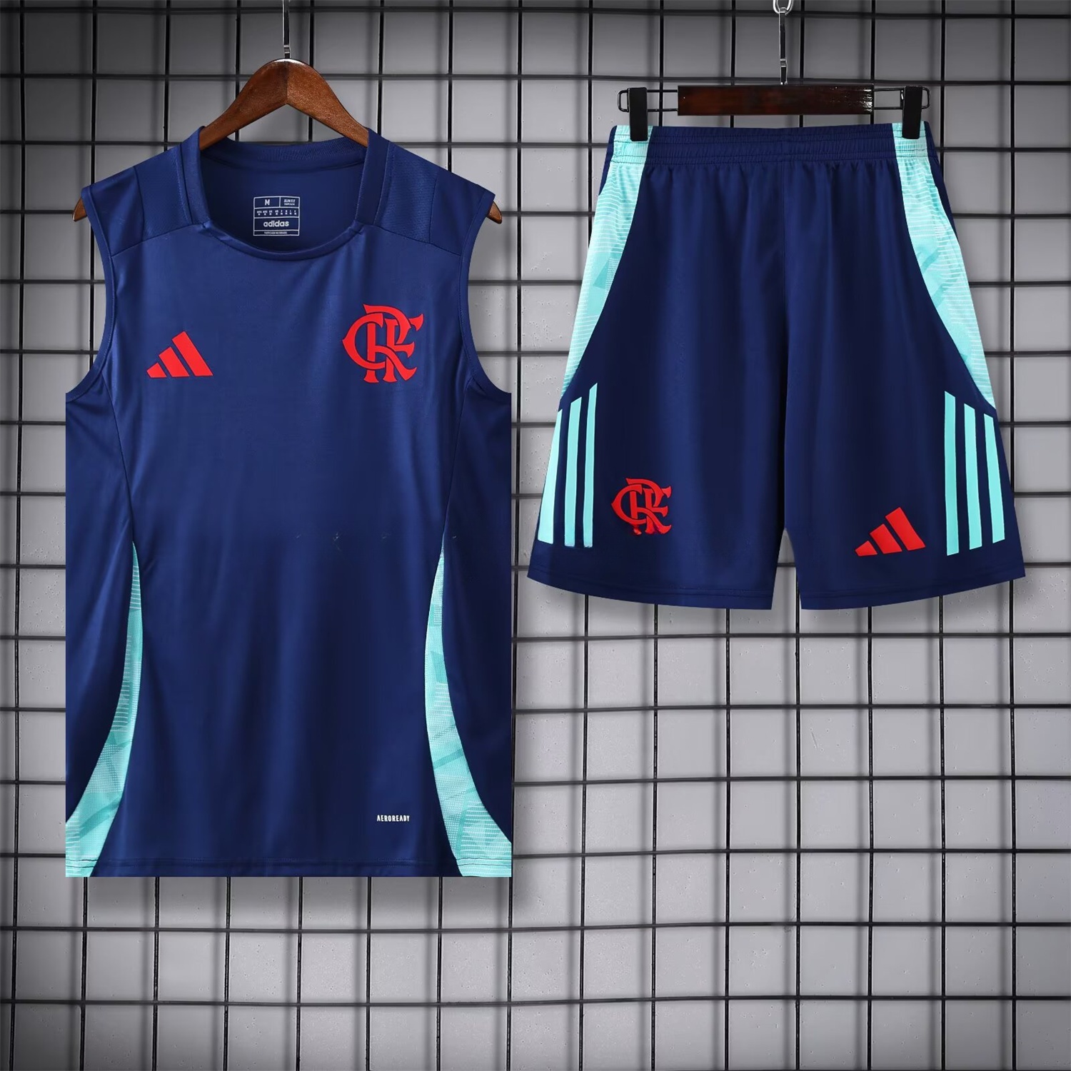 Flamengo 25-26 Vest Training Set - Royal Blue With Royal Blue - UnitedFutballJersey