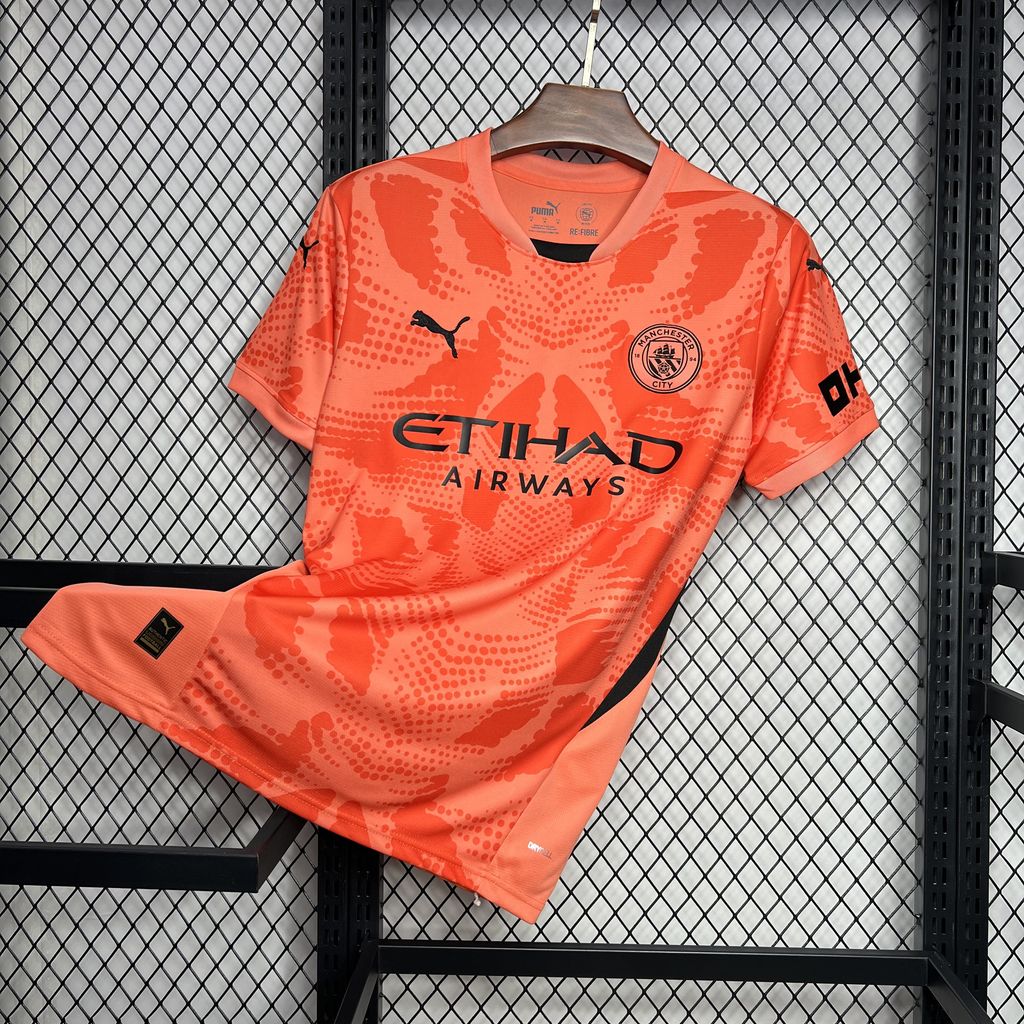 Manchester City 24-25 Orange Goalkeeper Jersey - Fans Version - UnitedFutballJersey