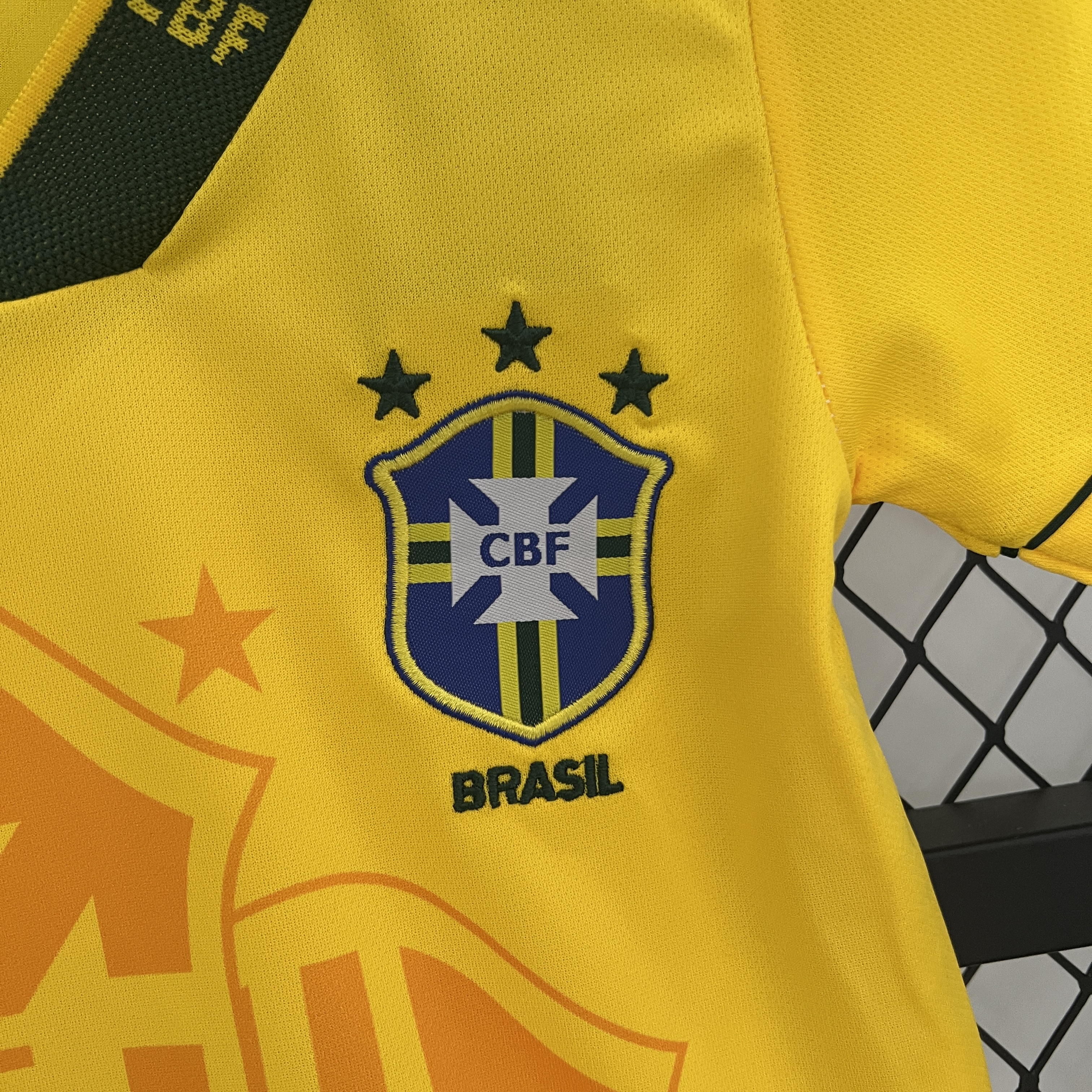 Retro Brazil 1993-94 Home Stadium Kids Kit - UnitedFutballJersey
