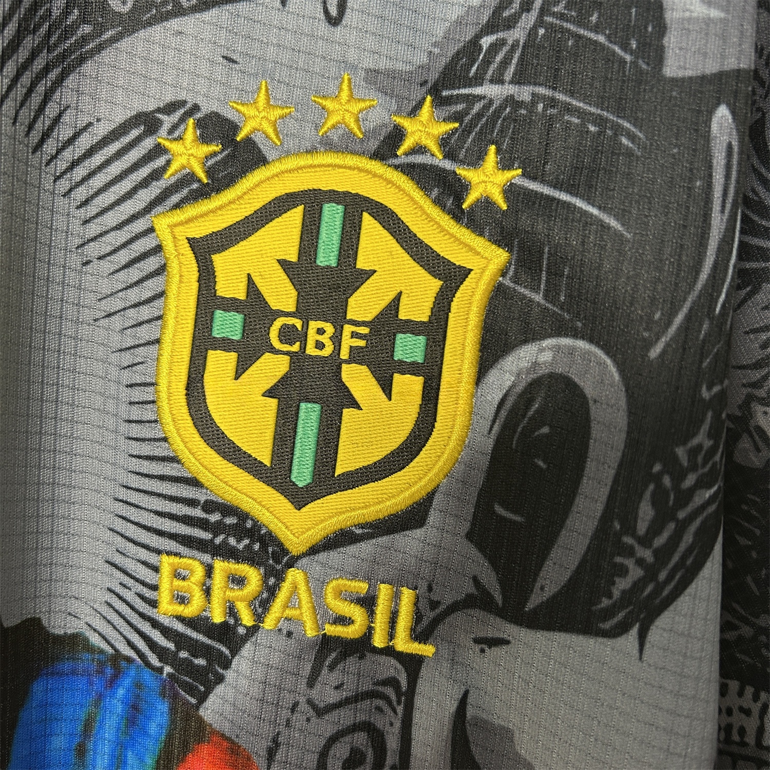 Brazil 25-26 Colorful Jesus Statue Special Jersey - Fans Version - UnitedFutballJersey