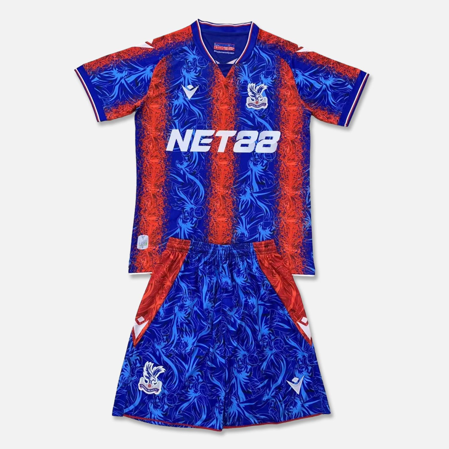 Crystal Palace 24-25 Home Men's Adult Jersey Set - Fans Version - UnitedFutballJersey