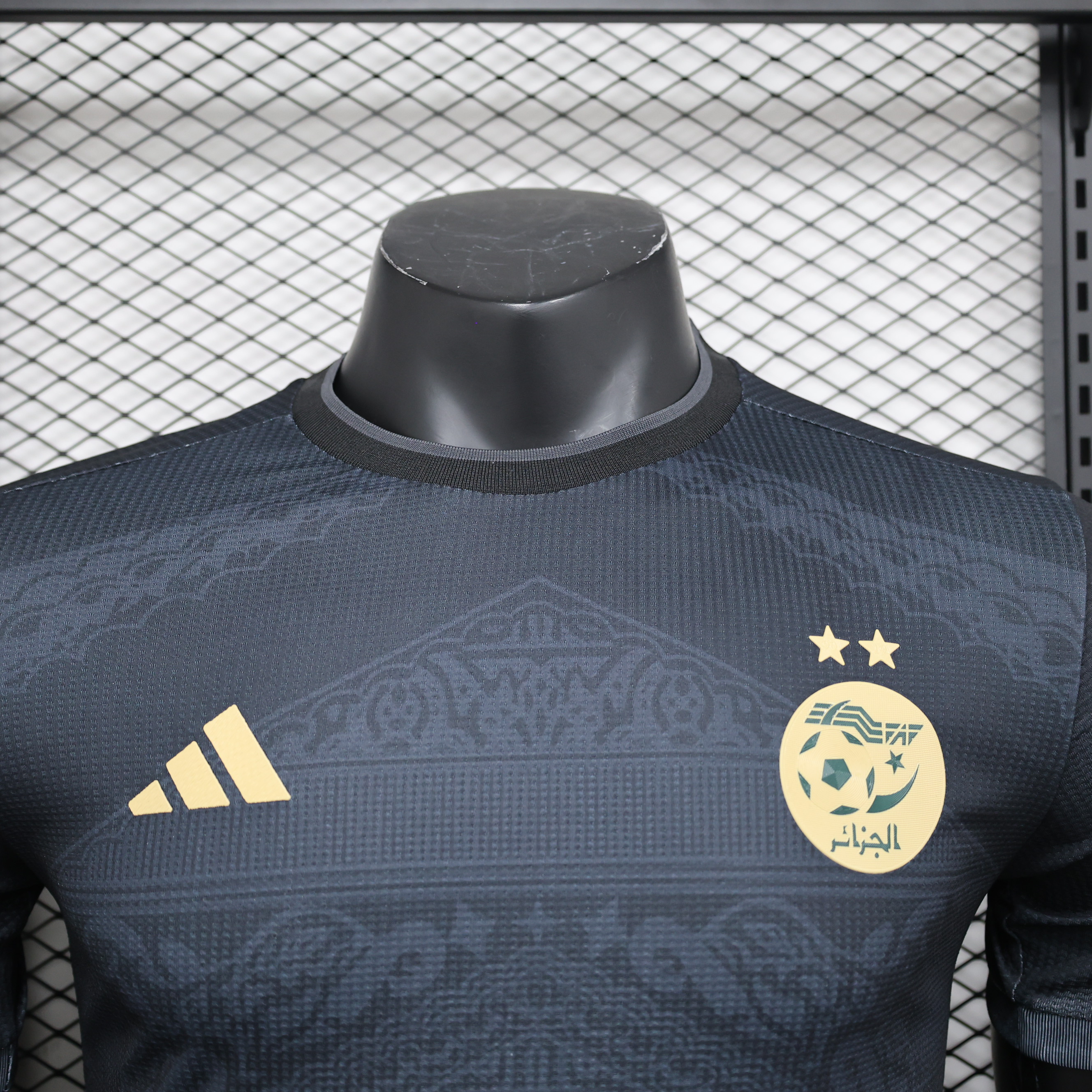 Algeria 23-24 Black Jersey - Player Version - UnitedFutballJersey