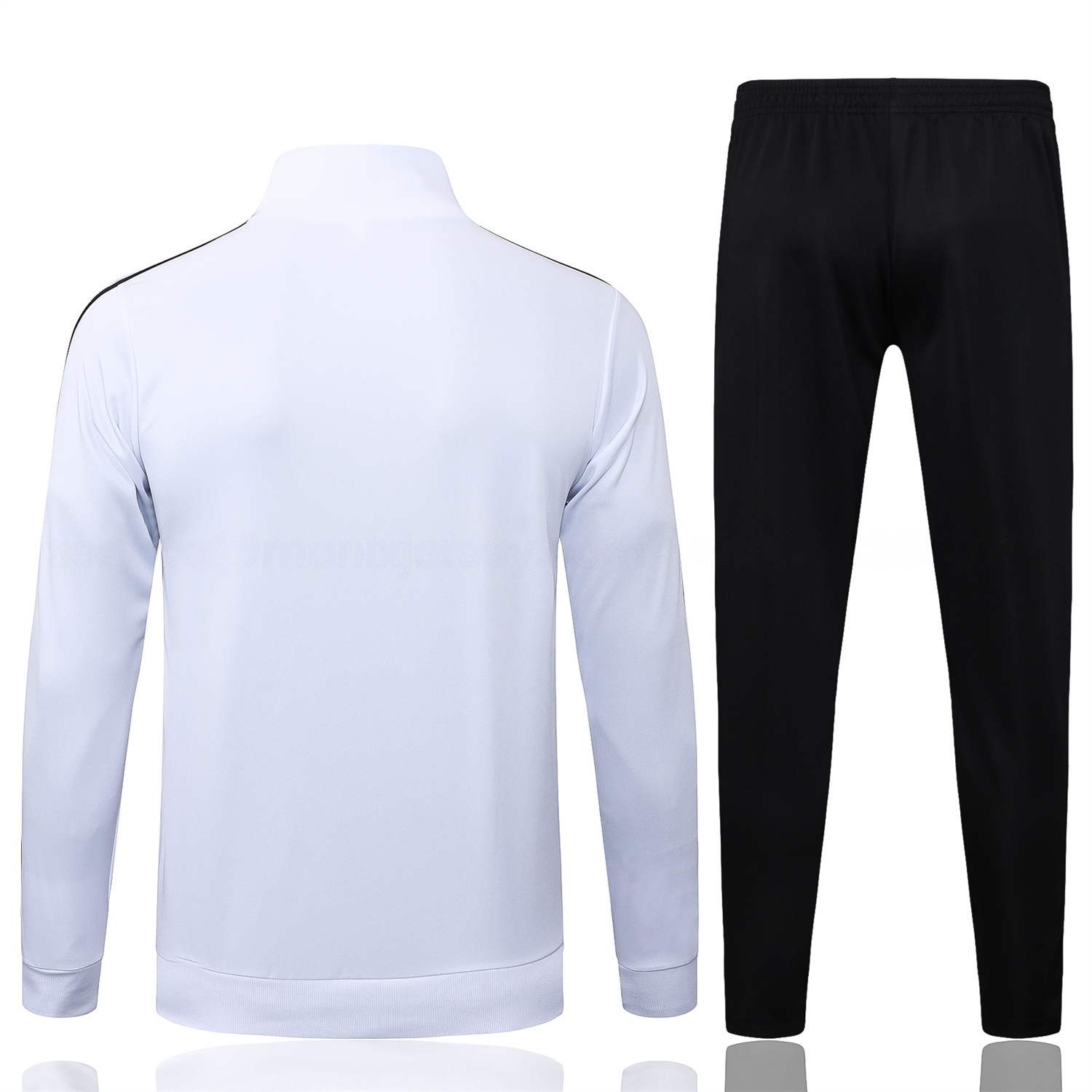 Germany 25-26 125th Anniversary Jacket Training Tracksuit - White Jackets & Black Pants - UnitedFutballJersey