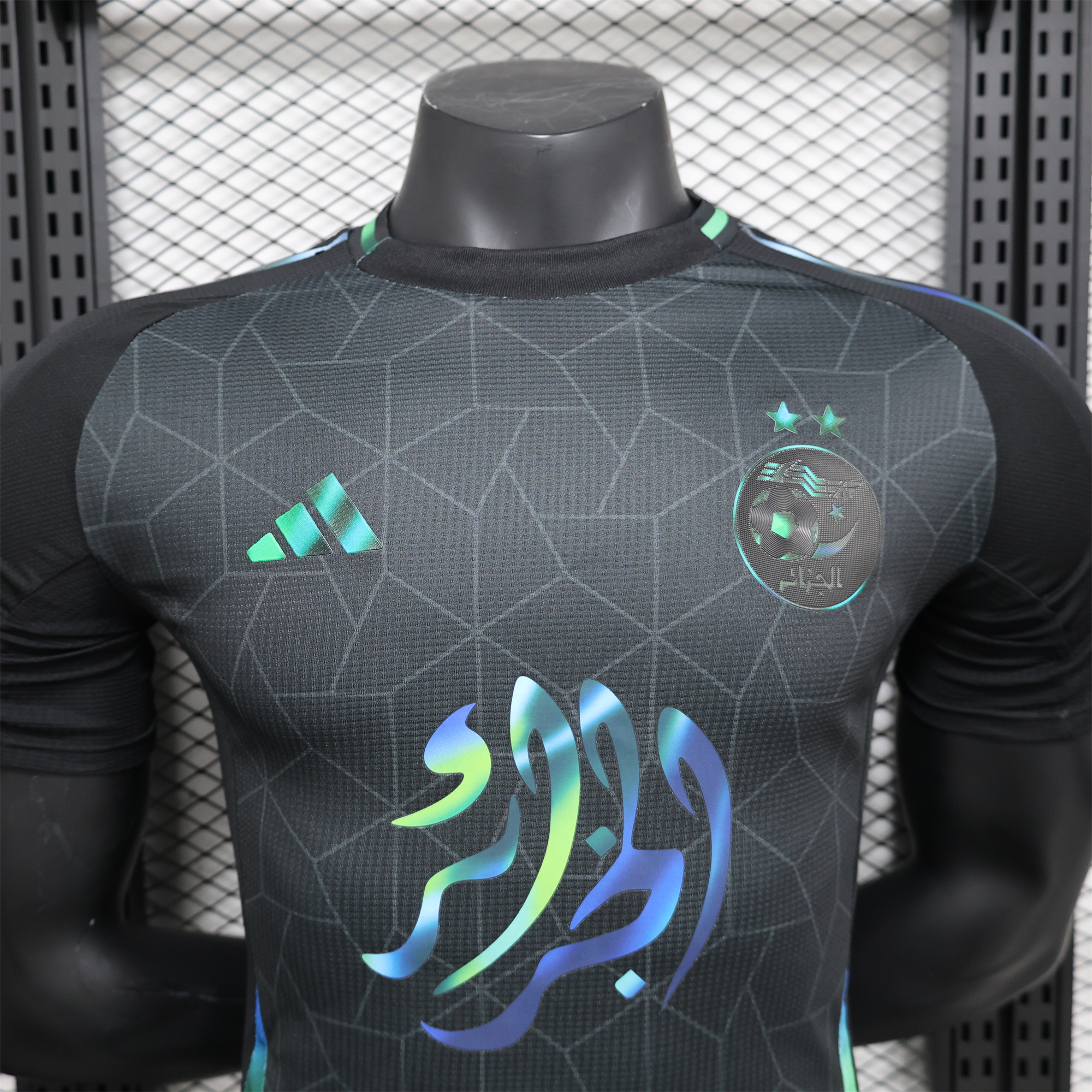 Algeria 2024-25 Black Special Edition Jersey - Player Version - UnitedFutballJersey
