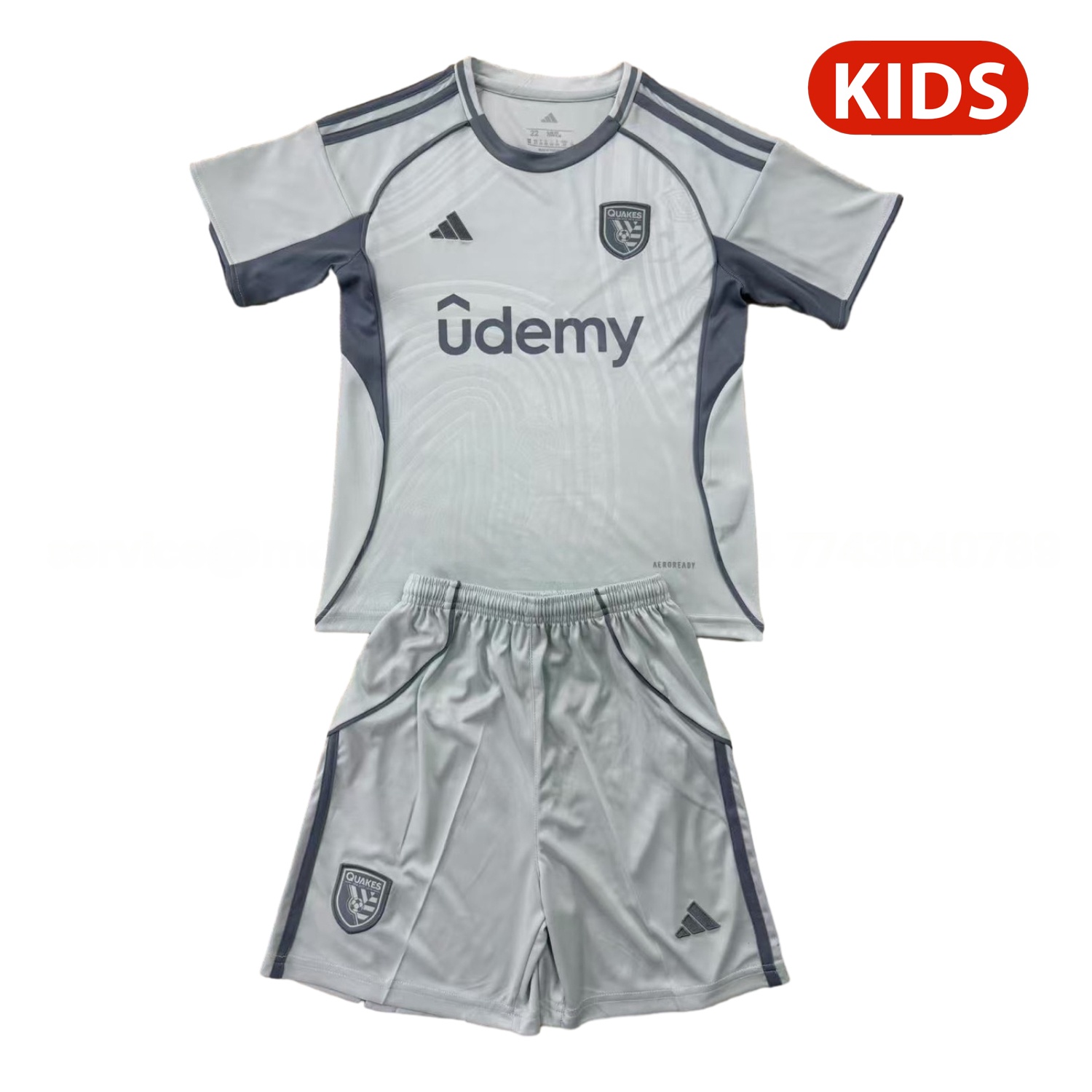 San Jose Earthquakes 25-26 Pre-Match Training Kids Kit - UnitedFutballJersey