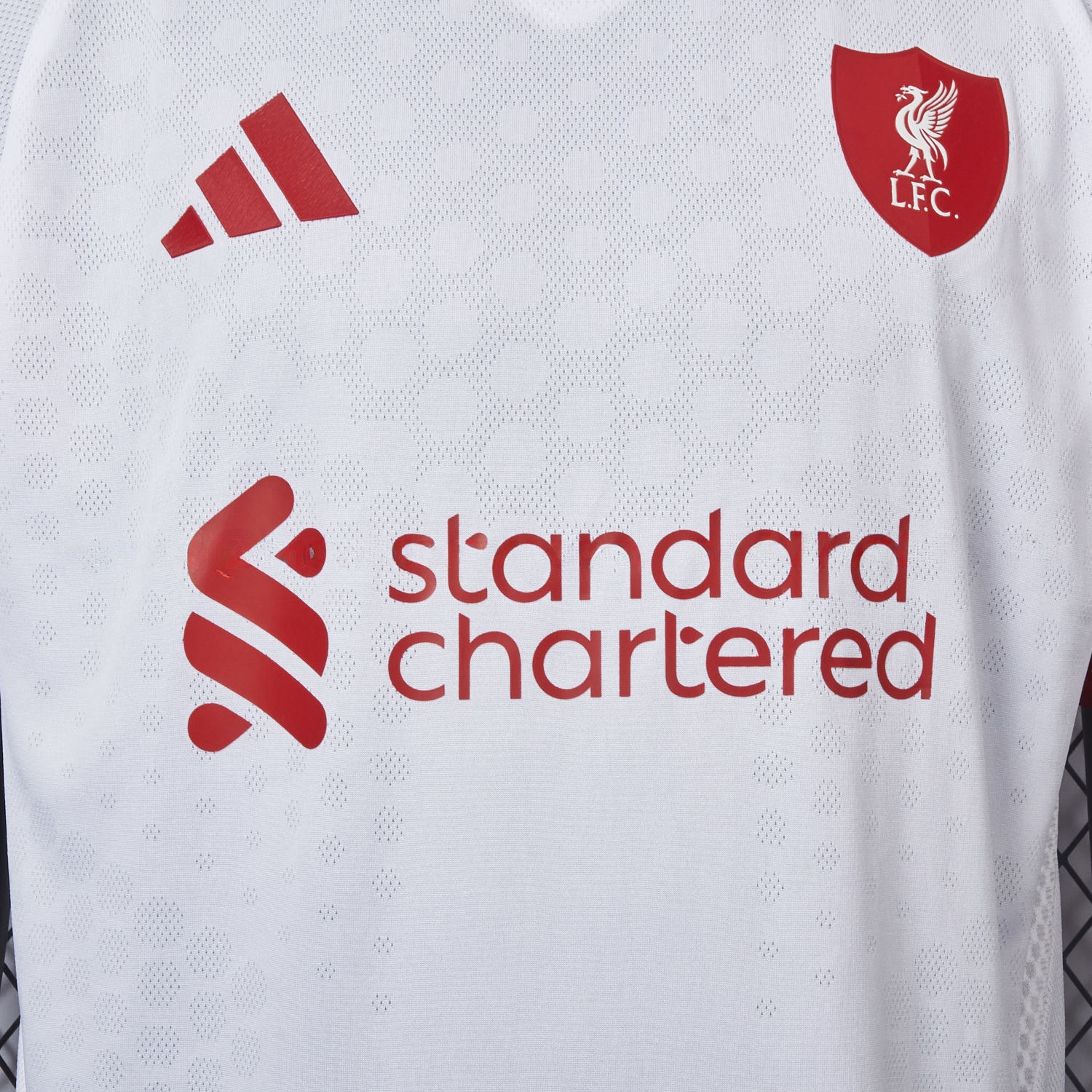 Liver.pool 25-26 Away White And Red Jersey - Player Version - UnitedFutballJersey