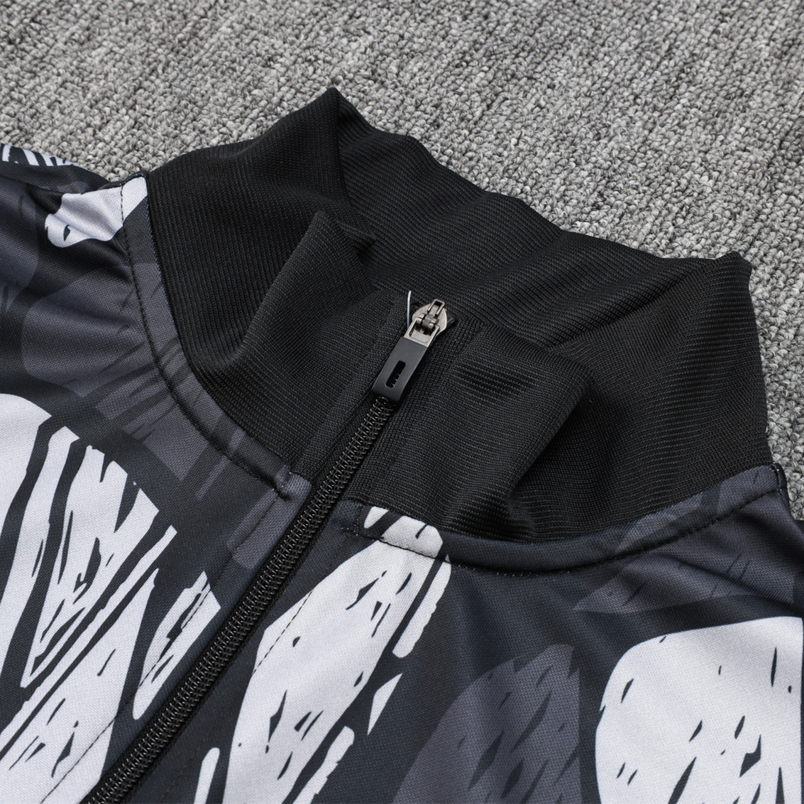 Arsenal 24-25 Black Grey Windbreaker Jacket - UnitedFutballJersey