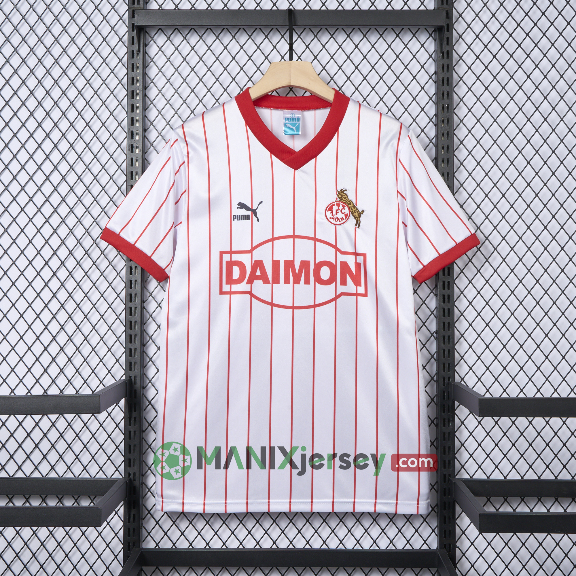 Retro 1. FC Köln 1985-86 Home Jersey - UnitedFutballJersey