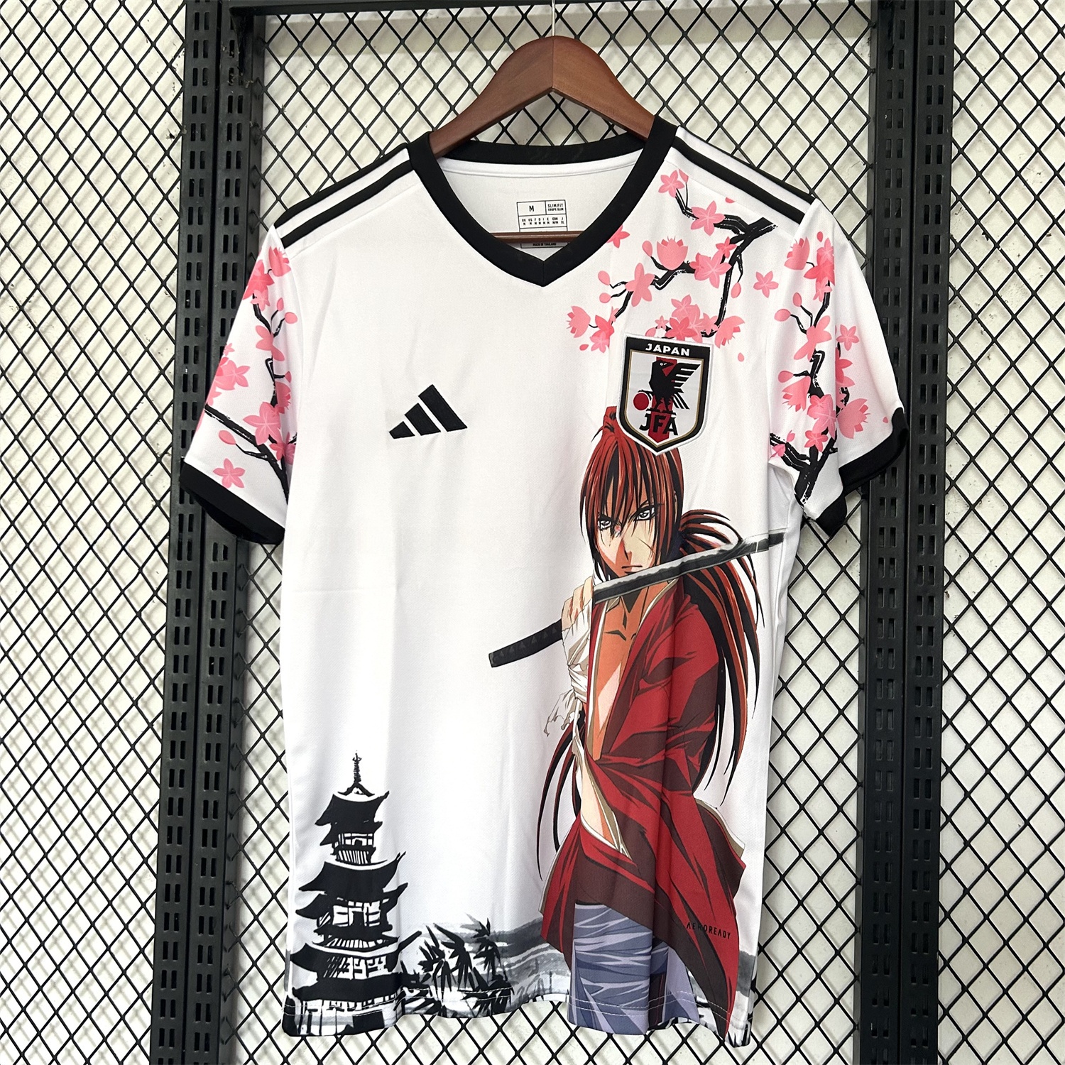 Japan 25-26 Rurouni Kenshin Himura Kenshin White Special Jersey - Fans Version - UnitedFutballJersey