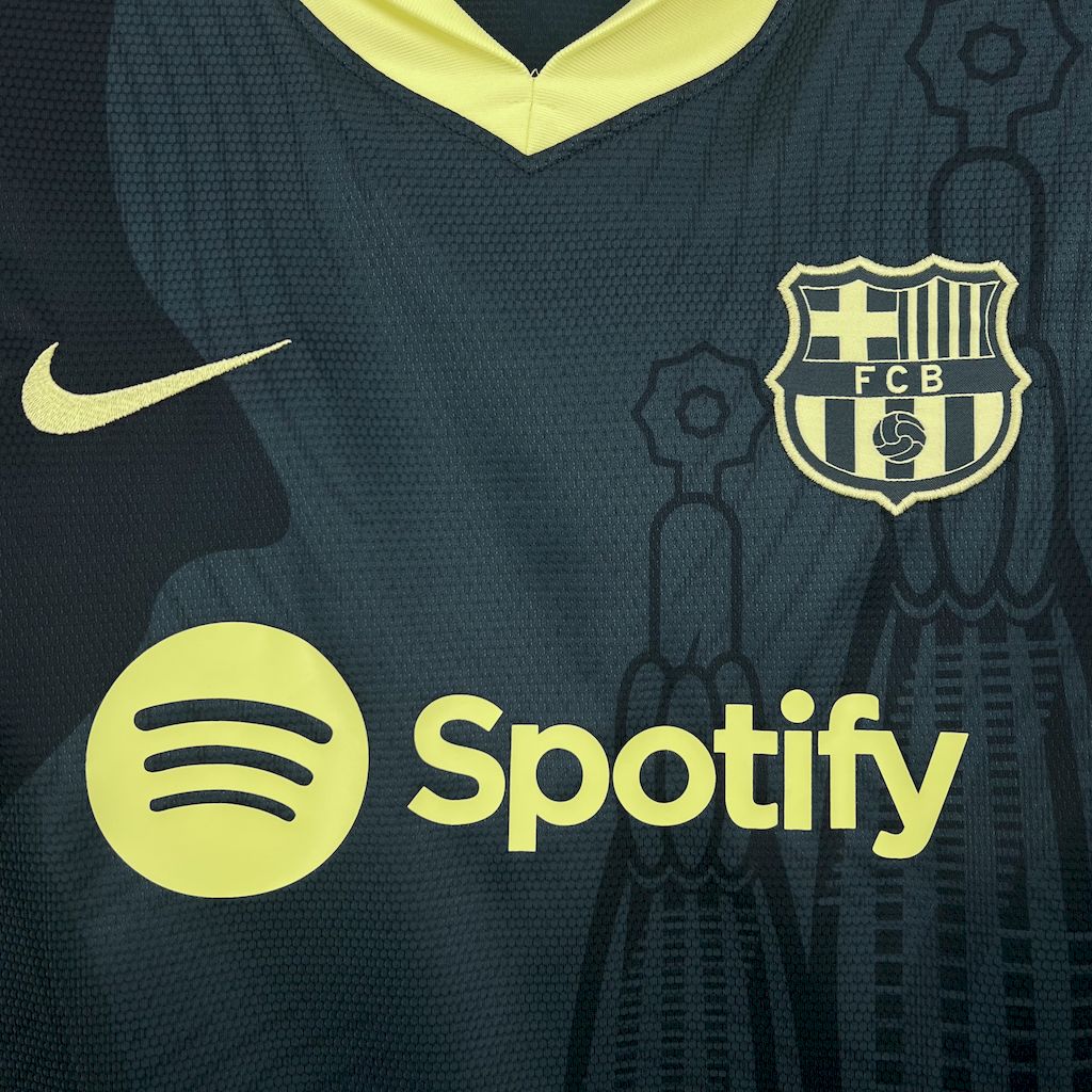 Barcelona 24-25 Dark Green Training Jersey - Fans Version - UnitedFutballJersey
