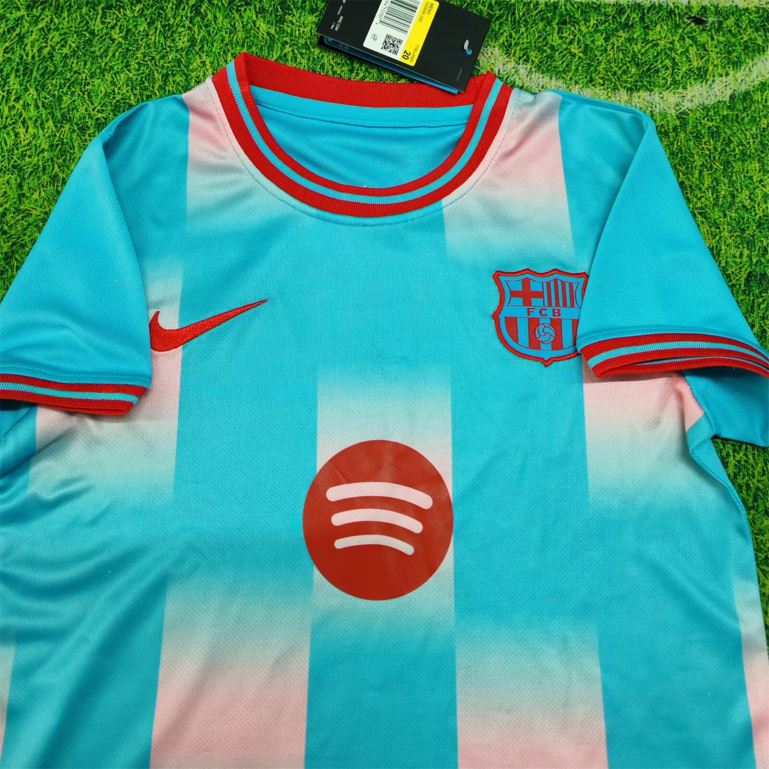 Barcelona 25-26 Blue And Pink Special Kids Kit - UnitedFutballJersey