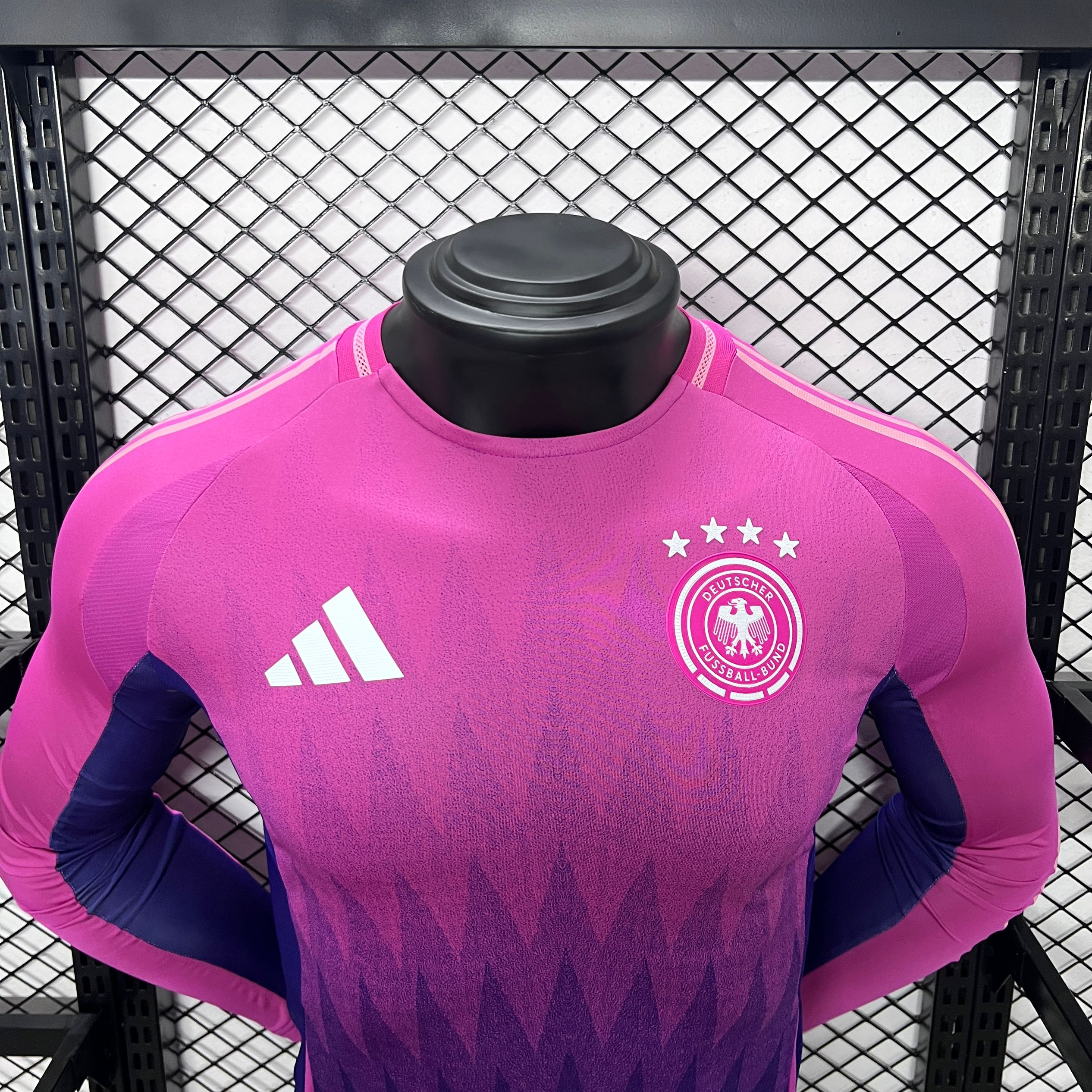 Germany 2024 Away Stadium Long Sleeve Jersey - Player Version - UnitedFutballJersey
