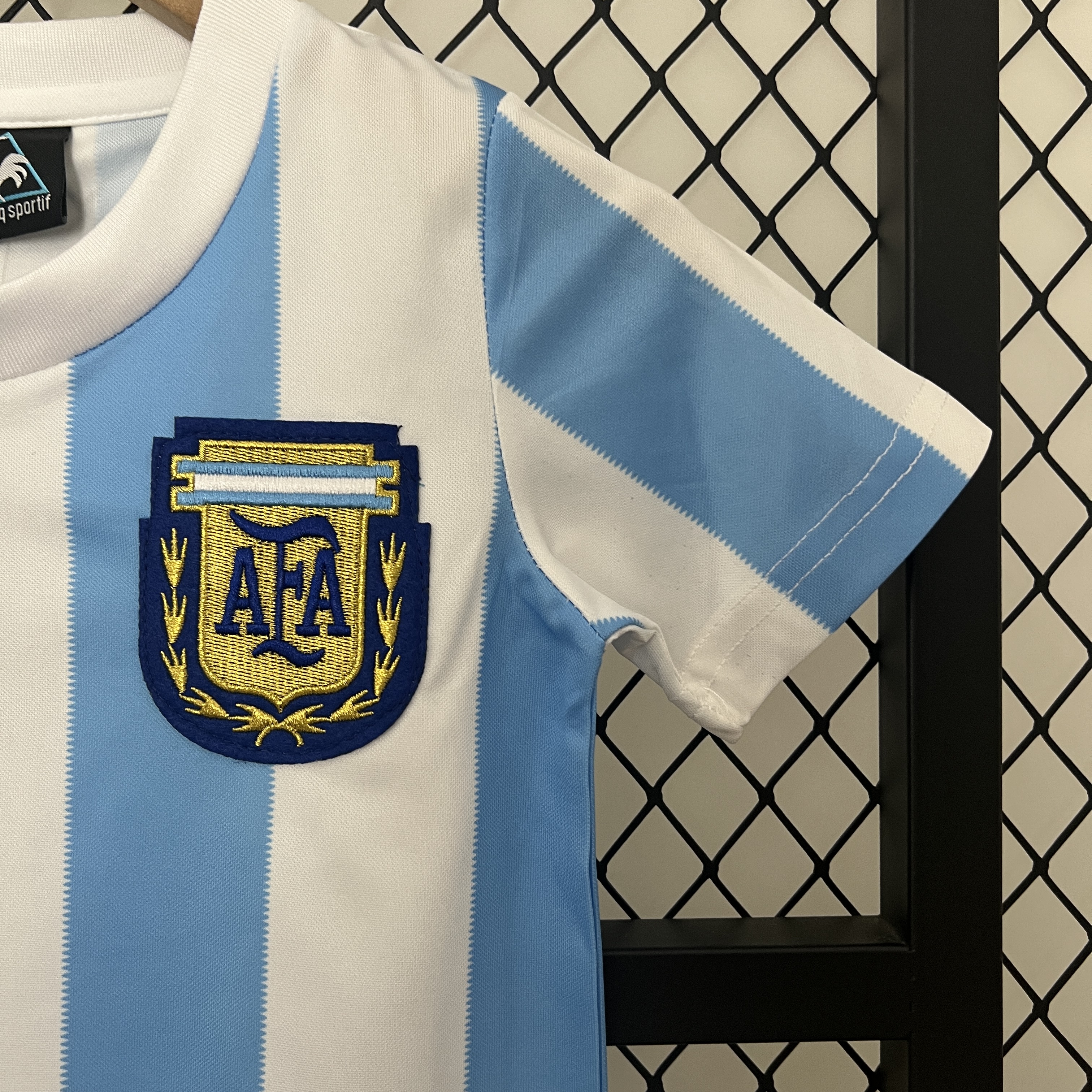 Retro Argentina 1986 Home Stadium Kids Kit - UnitedFutballJersey