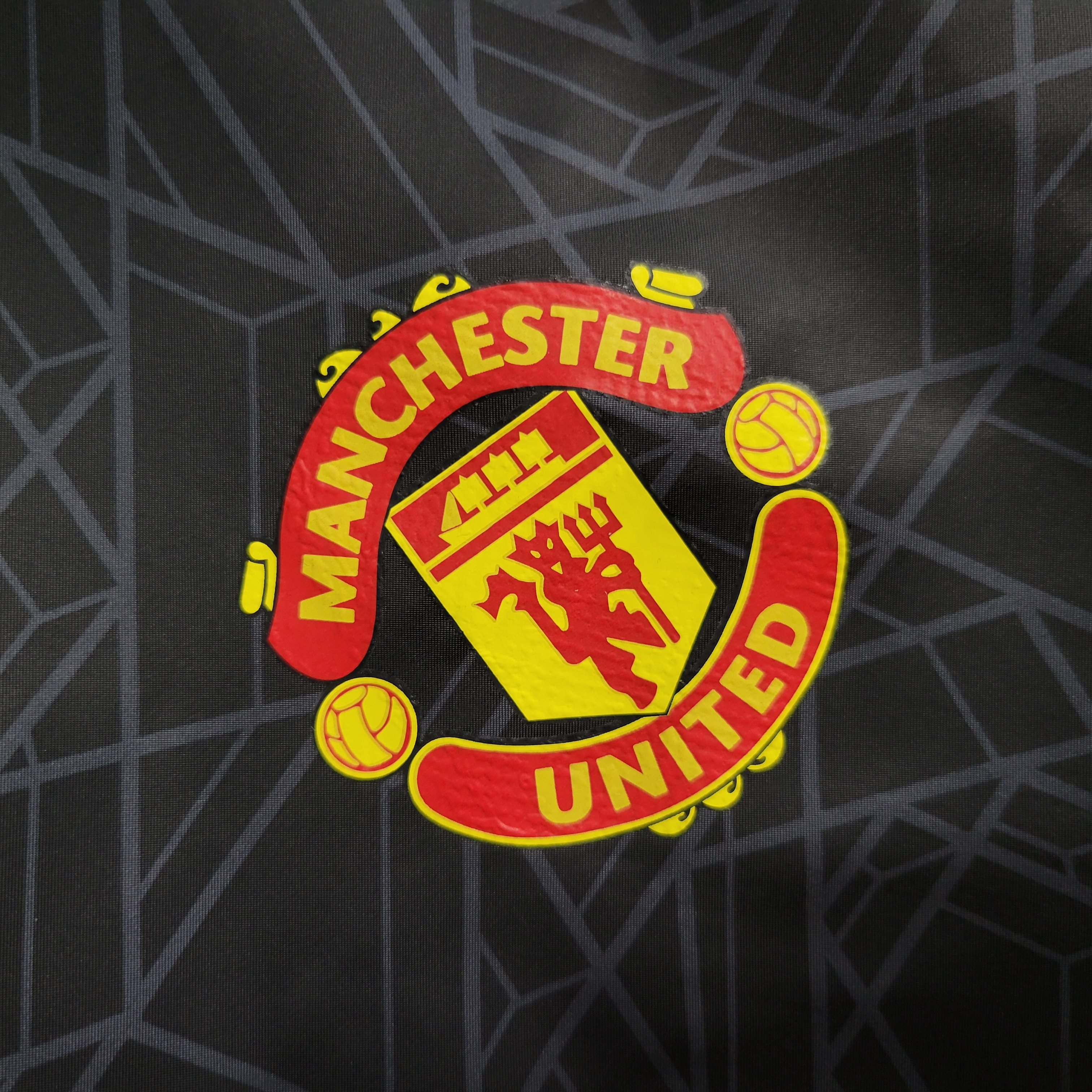Manchester United 23-24 Player Windbreaker Jacket - Black - UnitedFutballJersey