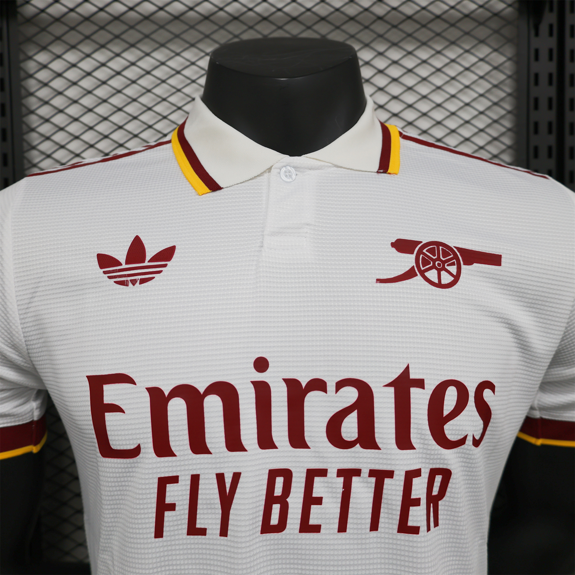 Arsenal 24-25 White Special Edition Polo Jersey - Player Version - UnitedFutballJersey