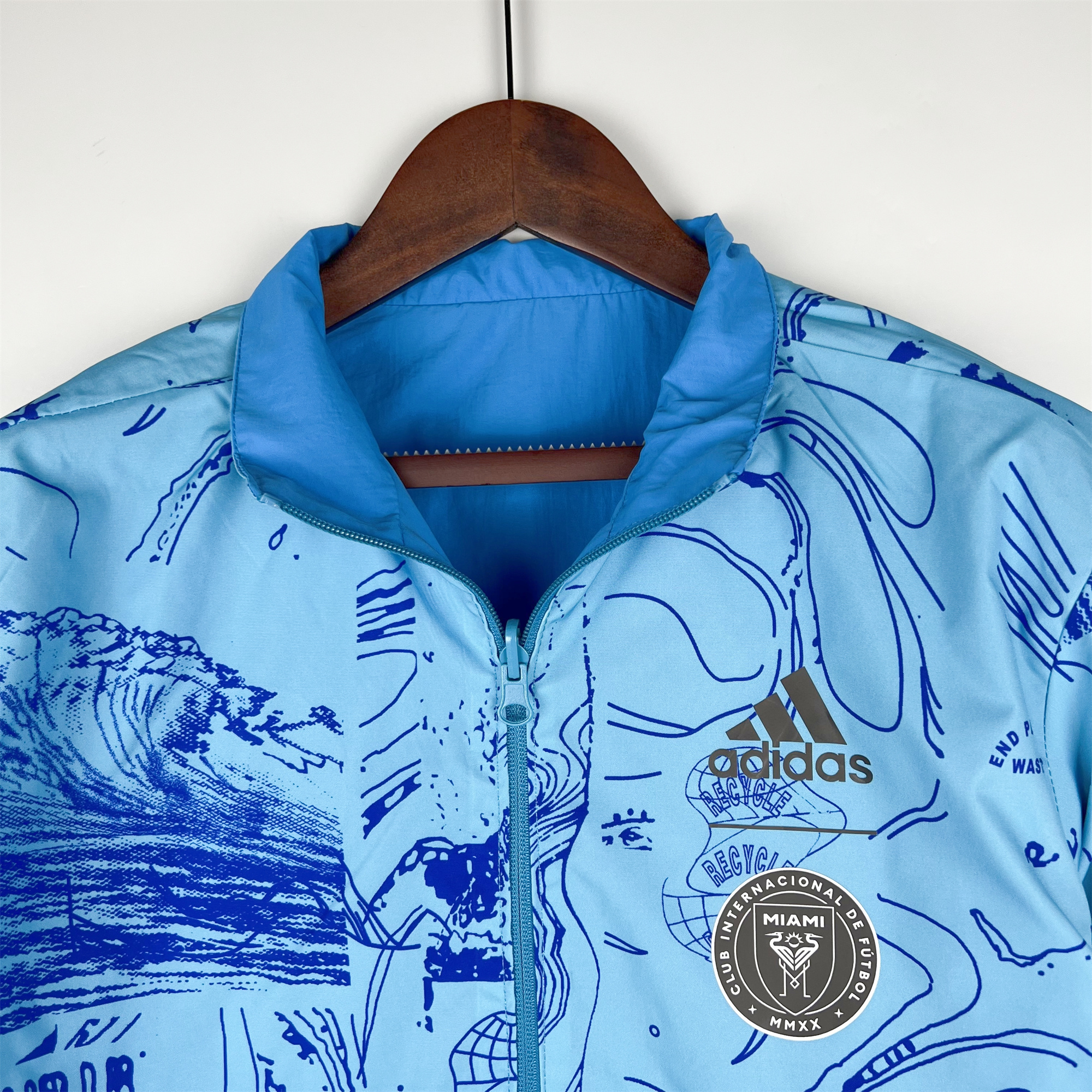 INT M.A.M 23-24 Double Sided Windbreaker - Blue - UnitedFutballJersey