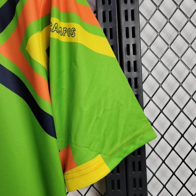 Retro Mexico 1994 Goalkeeper Green Orange Jersey - UnitedFutballJersey