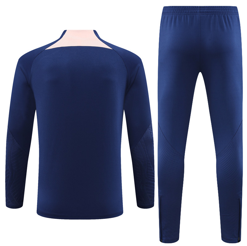 Atletico Madrid 23-24 Kids Long Sleeve Training Set Royal Blue - UnitedFutballJersey