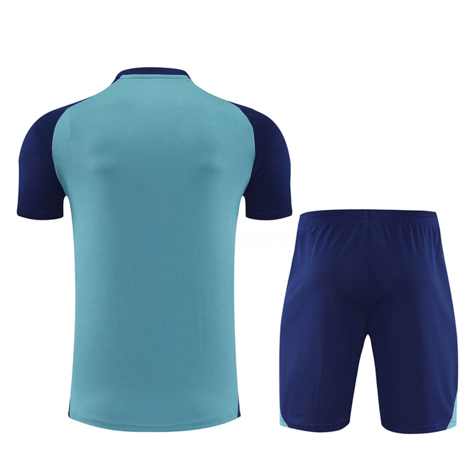 Arsenal 25-26 Kids Short-Sleeve Training Set - Green Top and Deep Blue Shorts - UnitedFutballJersey