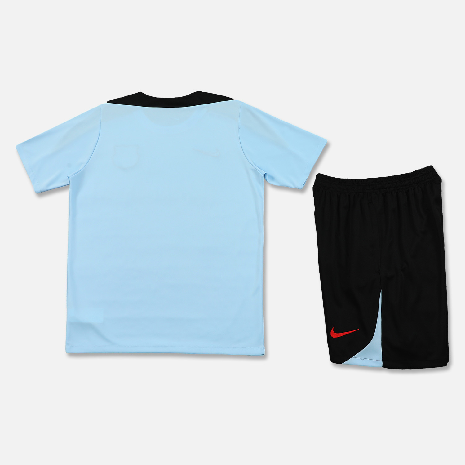 Barcelona 24-25 Short-Sleeve Training Set - Light Blue Top & Black Shorts - UnitedFutballJersey