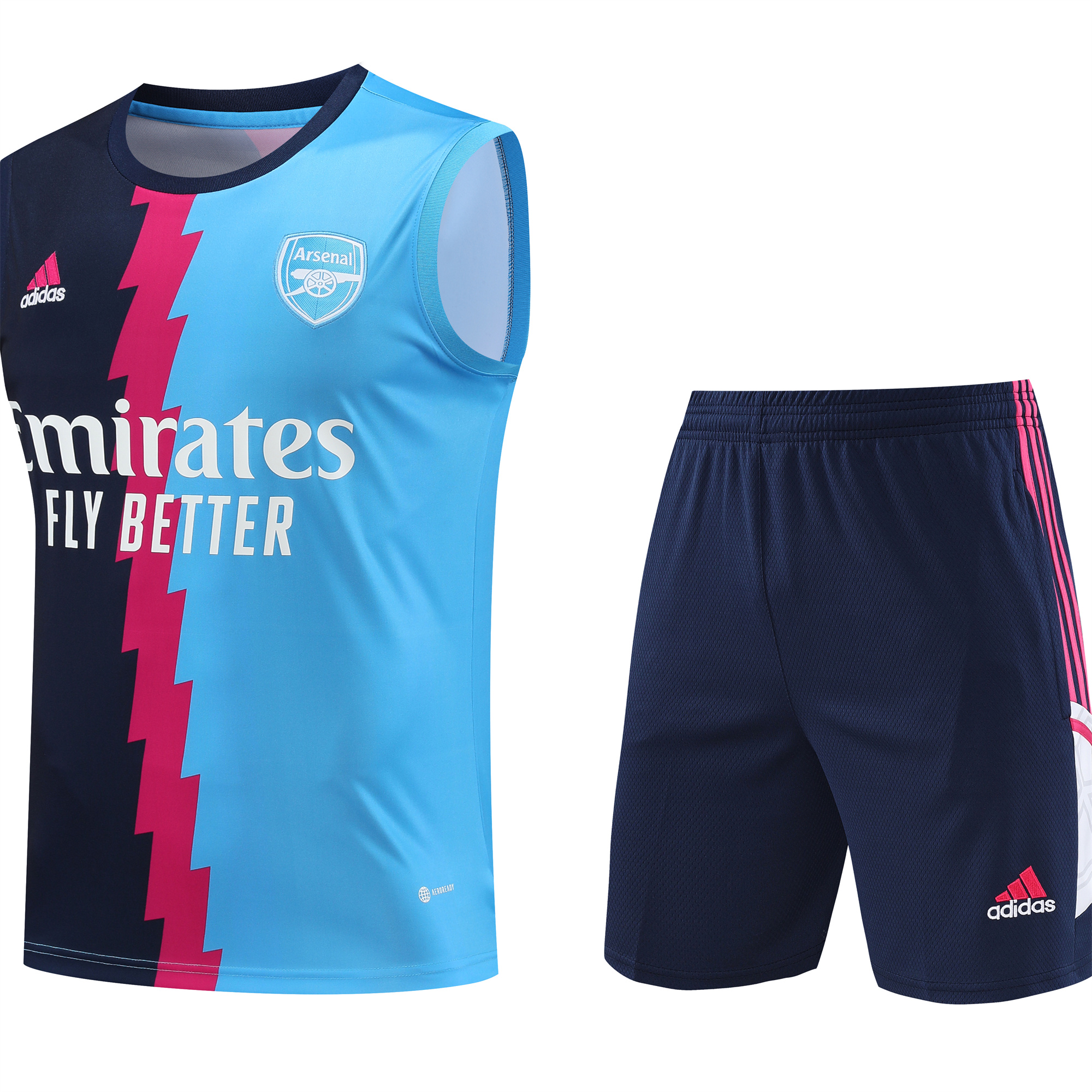 Arsenal 23-24 Player Vest Training Set Navy Blue - UnitedFutballJersey