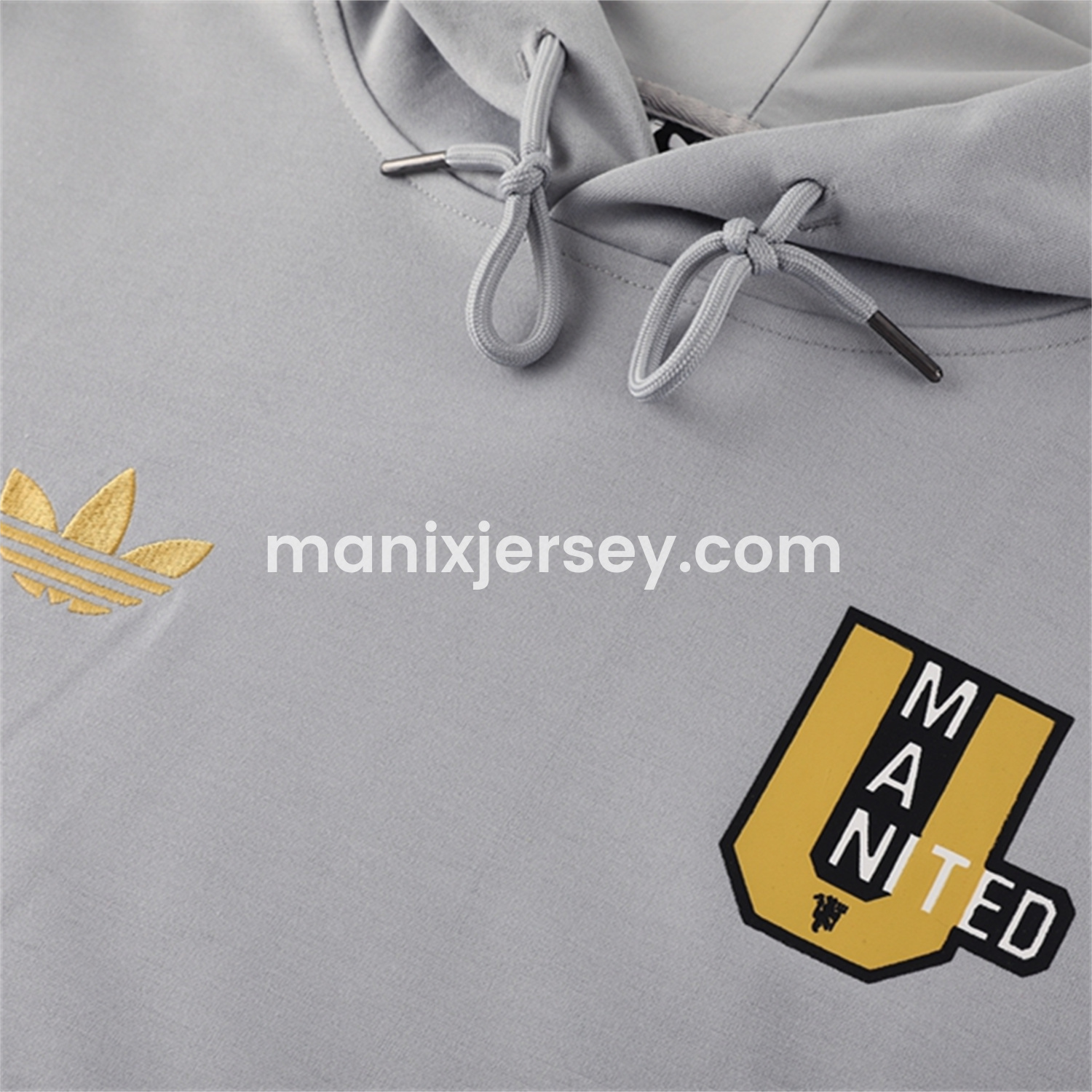 Manchester United 25-26 Originals Varsity Hoodie Set - Grey Hoodie and Pants - UnitedFutballJersey