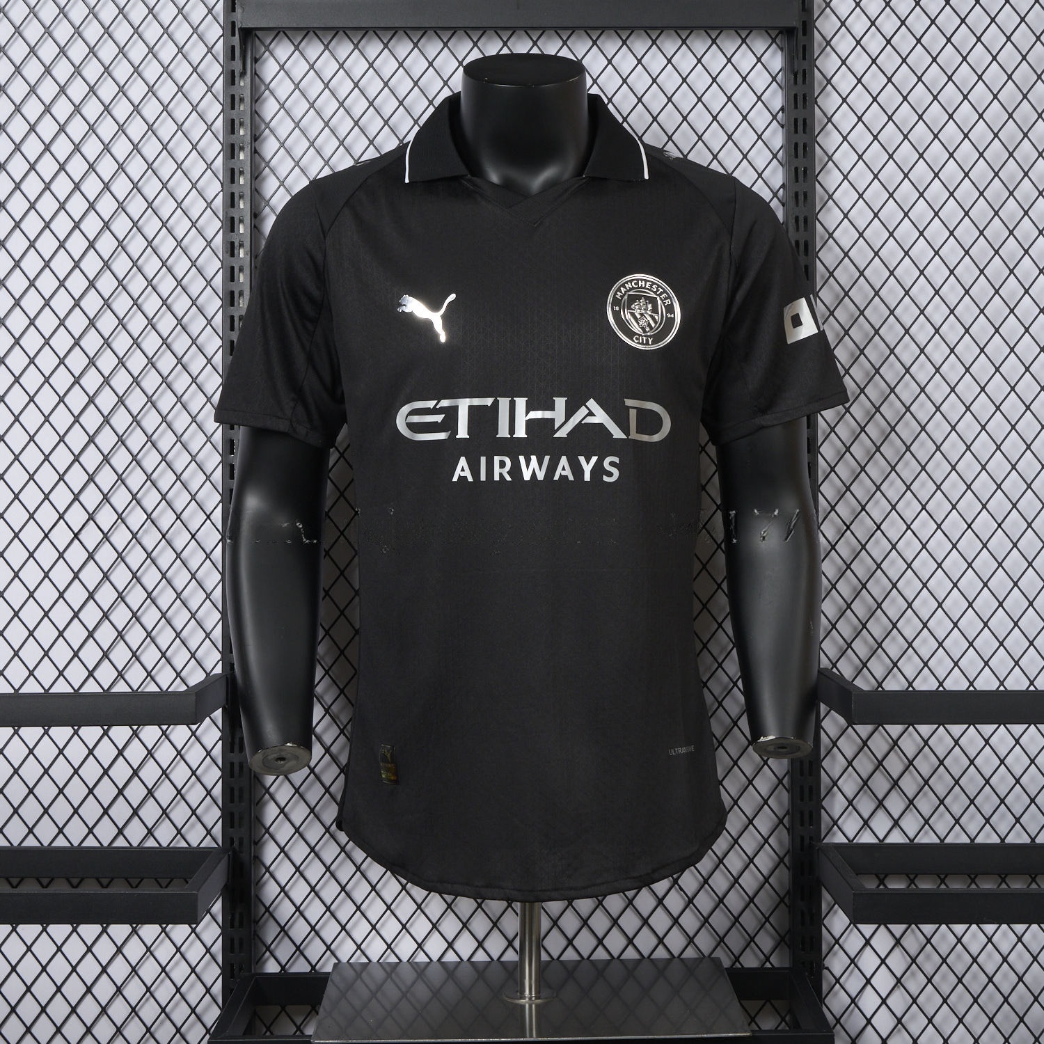 Manchester City 25-26 Away Black Jersey - Player Version - UnitedFutballJersey