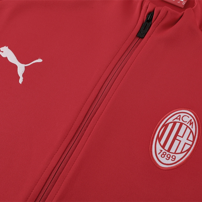 AC Milan 23-24 Jacket Training Tracksuit - Red - UnitedFutballJersey