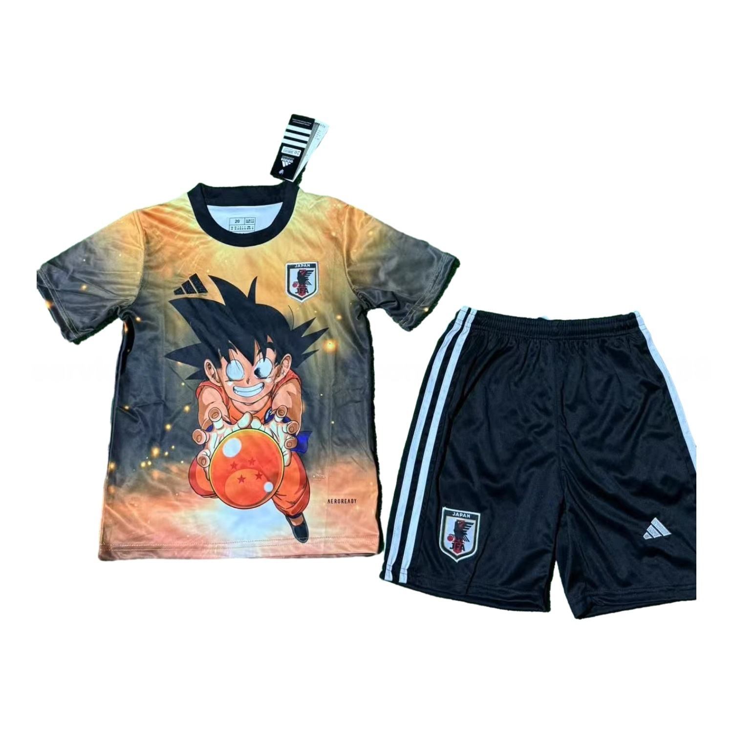 Japan 25-26 Little Goku's Kamehameha Special Kids Kit - UnitedFutballJersey