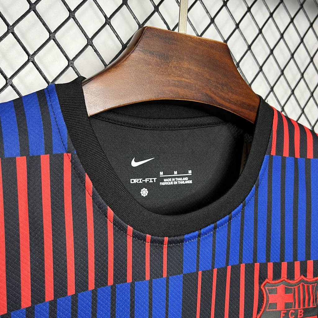 B.A.R.S.A 24-25 Stripe Pre-Match Training Jersey - Fans Version - UnitedFutballJersey