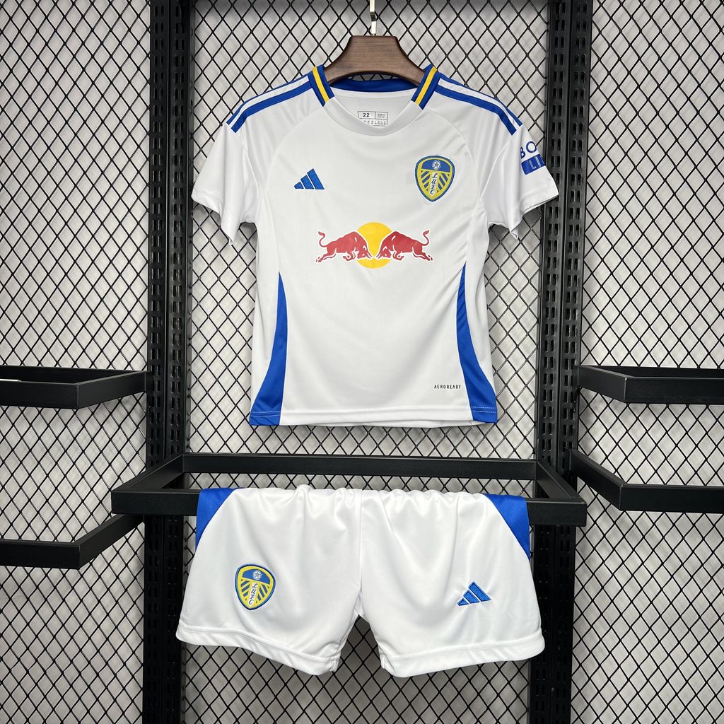 Leeds United 24-25 Home Stadium Kids Kit - UnitedFutballJersey