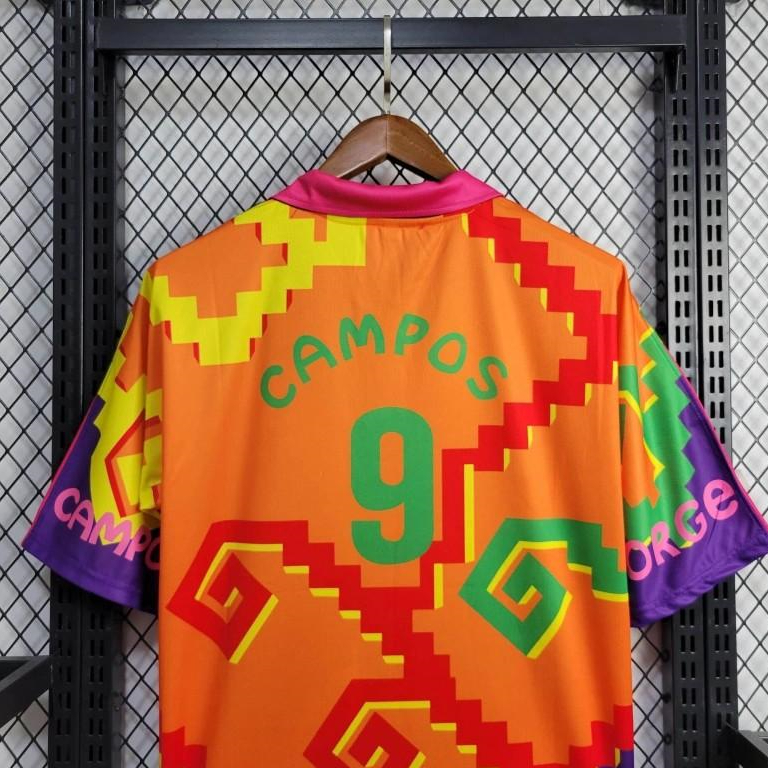 Retro Mexico 1995 Goalkeeper Purple Orange Jersey - UnitedFutballJersey