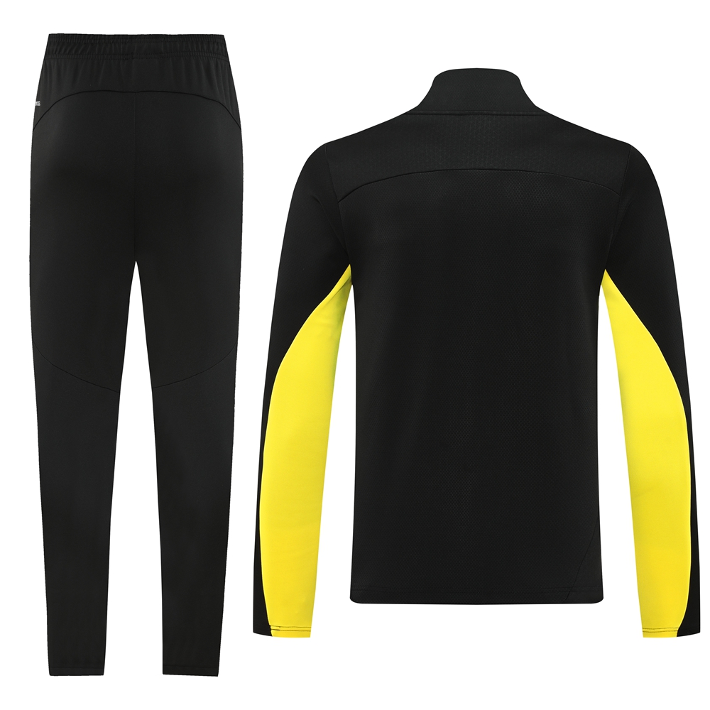 Dortmund 24-25 Jacket Training Tracksuit - Black and Yellow - UnitedFutballJersey